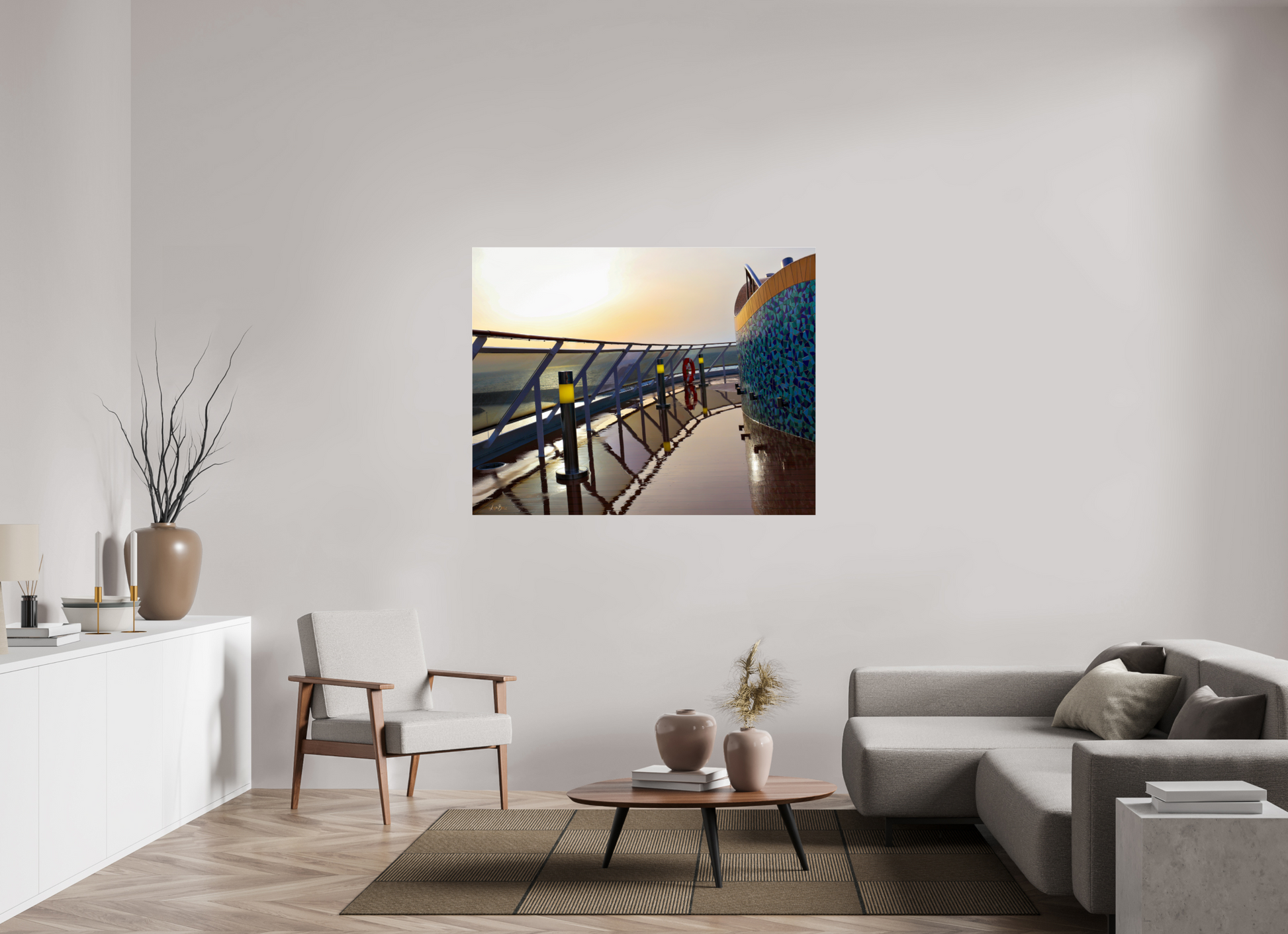 55.2 x 43″, Photo Print Under Acrylic Glass Cruise Life II