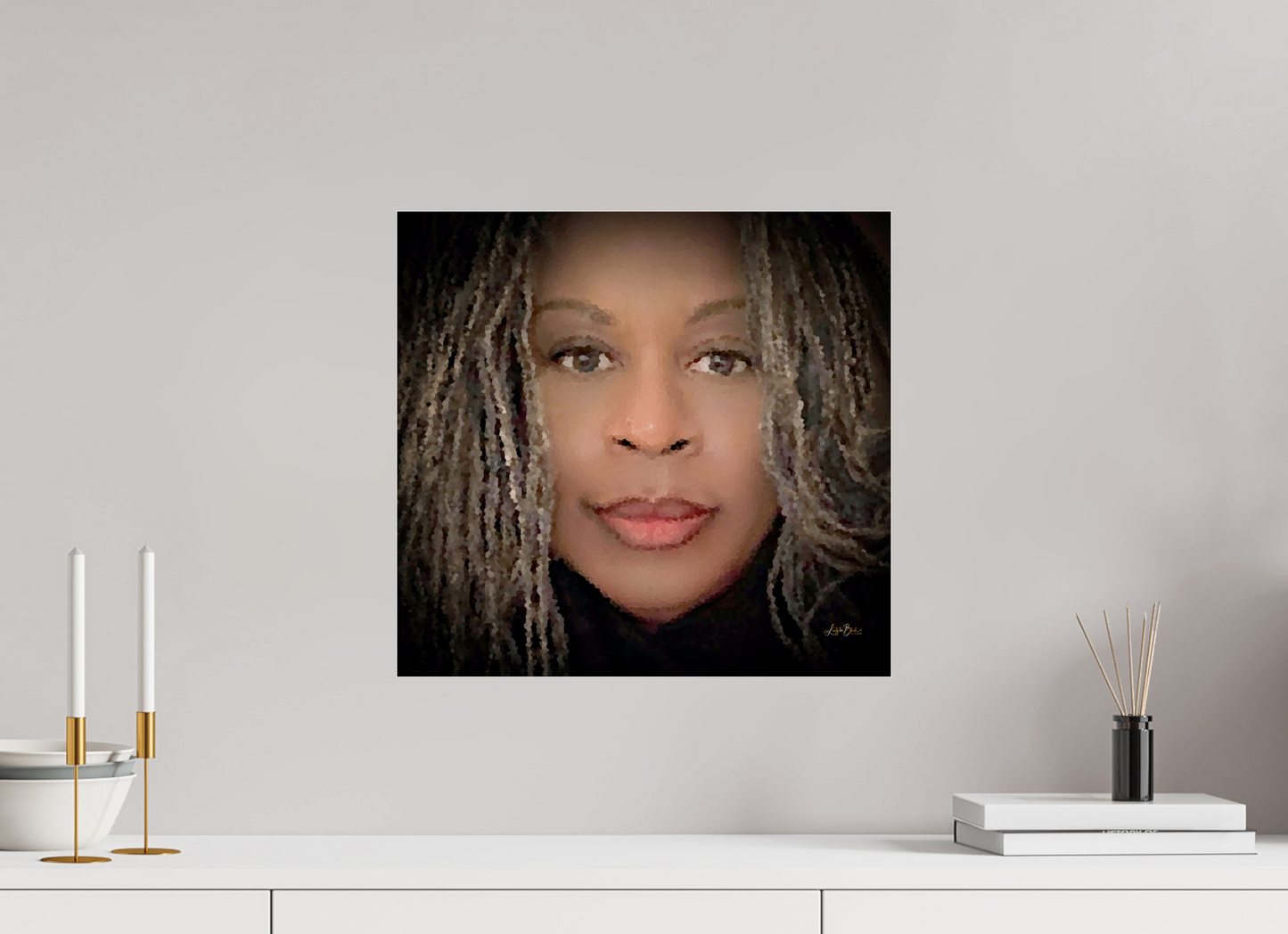 17 x 16″, Photo Print Under Acrylic Glass Ms Lady