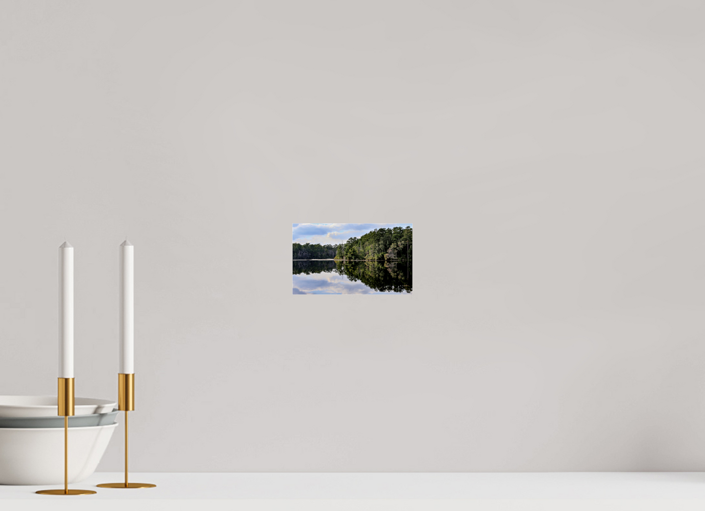 6.8 x 4″, Photo Print Under Acrylic Glass Lake Rim II