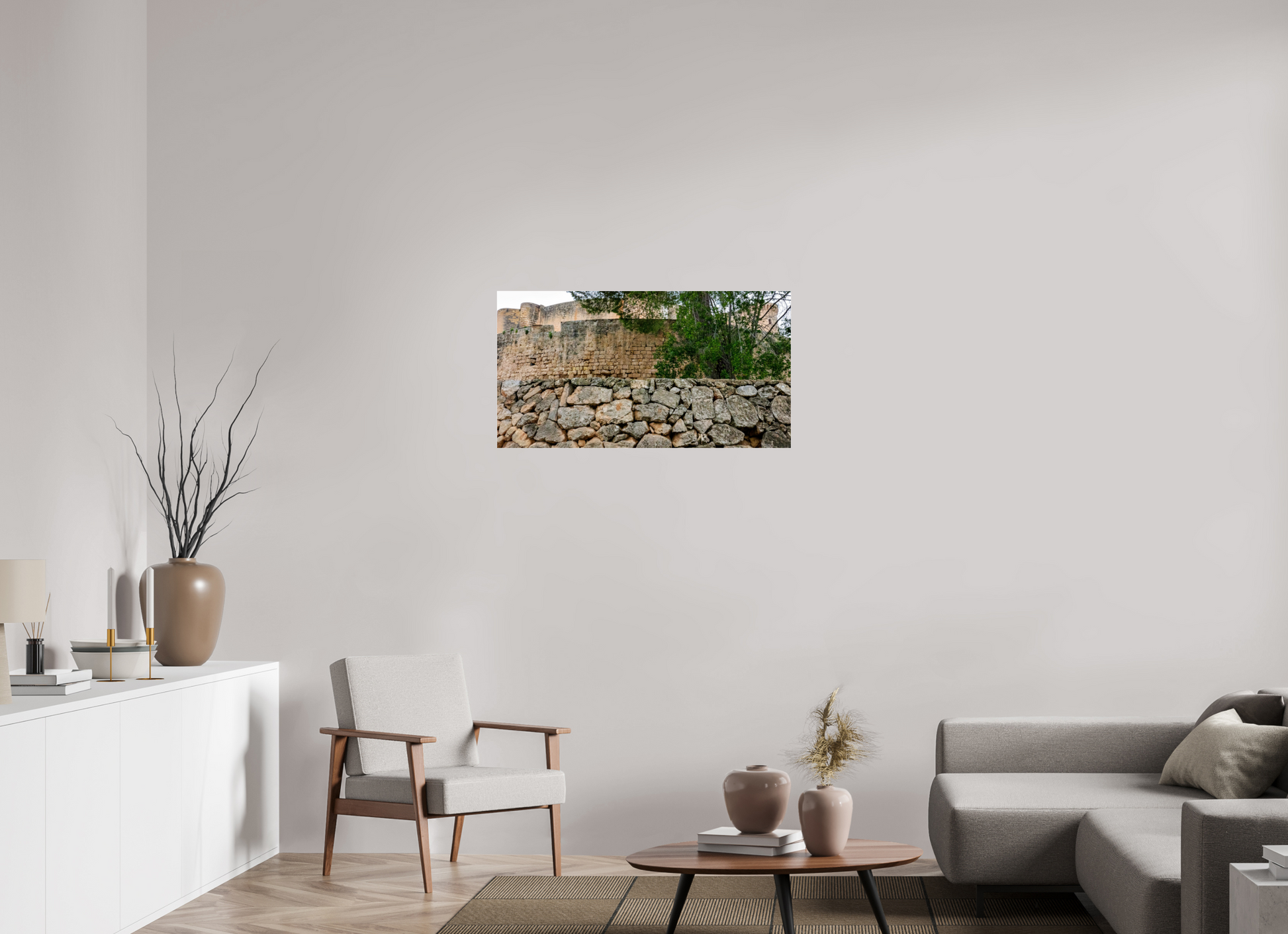37.4 x 20″, Photo Print Under Acrylic Glass Spain Castle VIII
