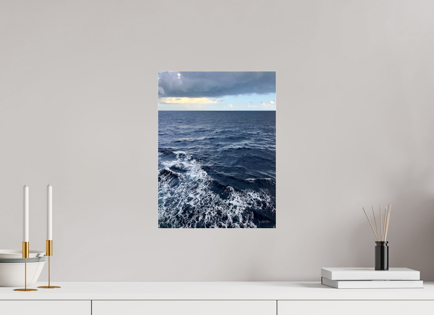 12 x 16″, Photo Print Under Acrylic Glass Deep Caribbean Waters