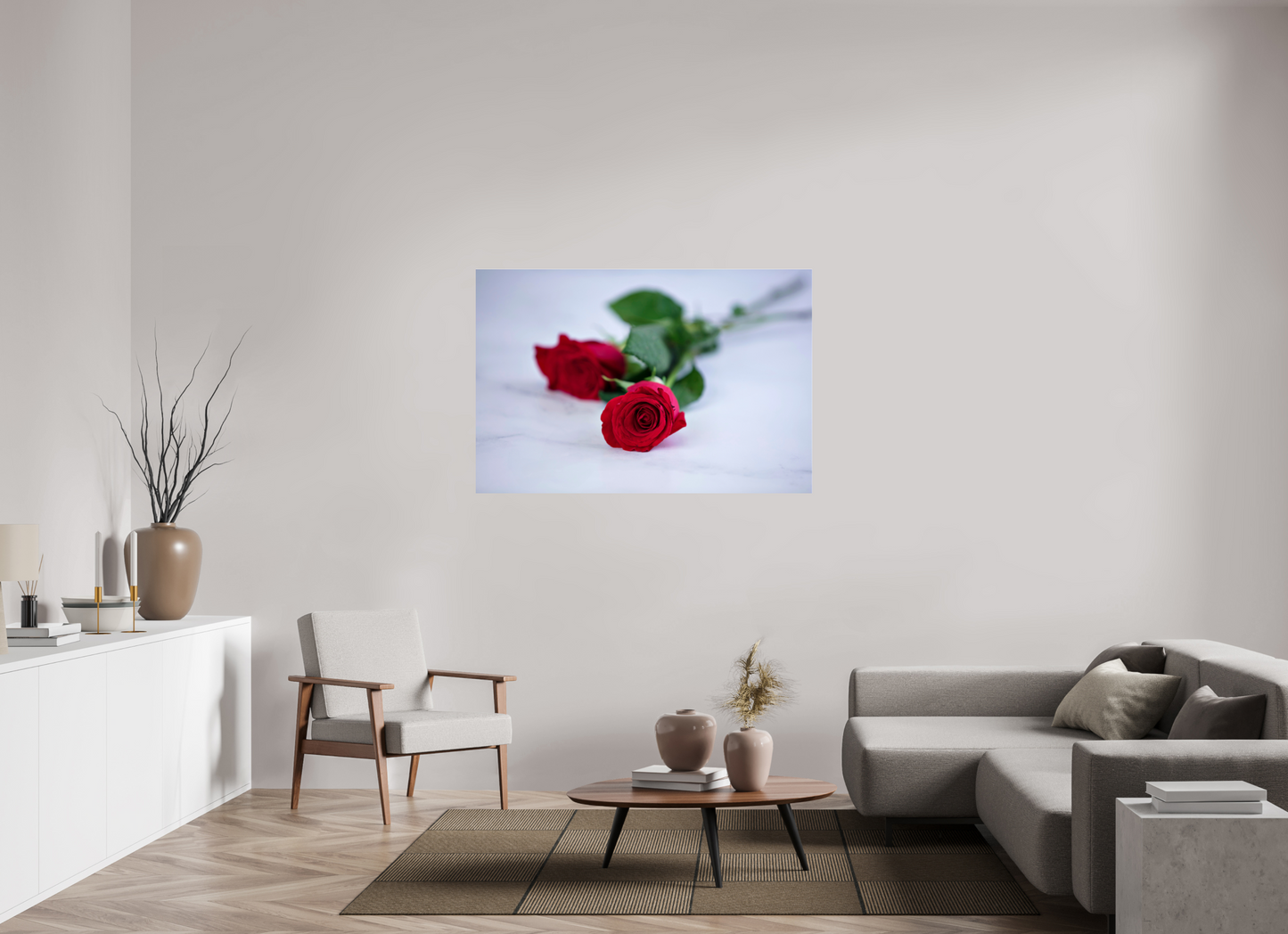 54 x 36″, Photo Print Under Acrylic Glass Roses II