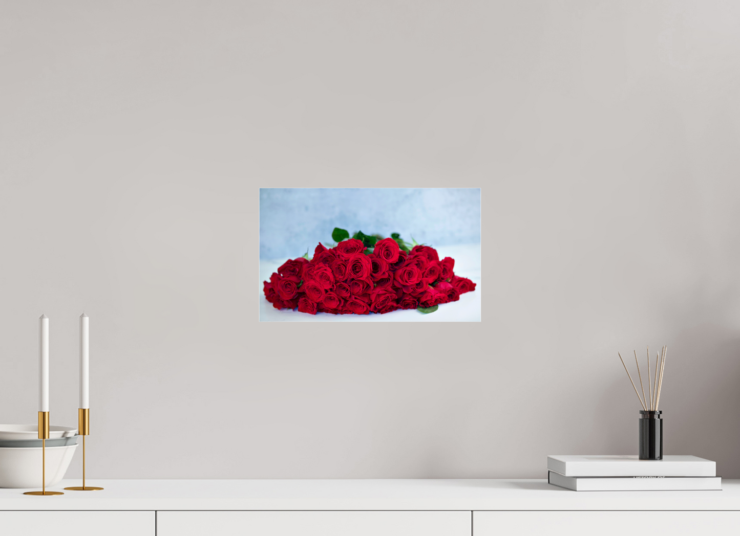 13.2 x 8″, Photo Print Under Acrylic Glass Roses