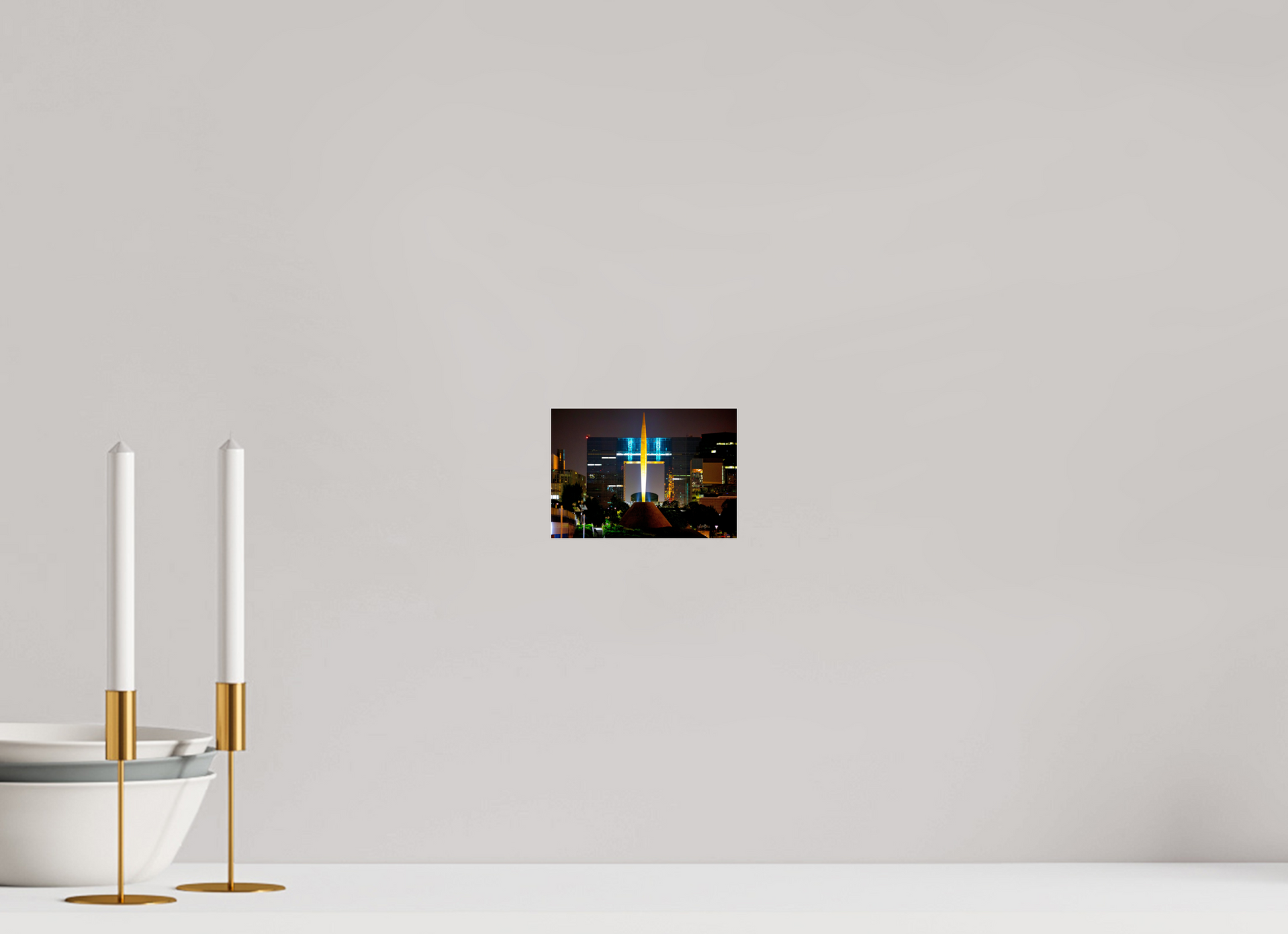 5.7 x 4″, Photo Print Under Acrylic Glass Flame of Freedom