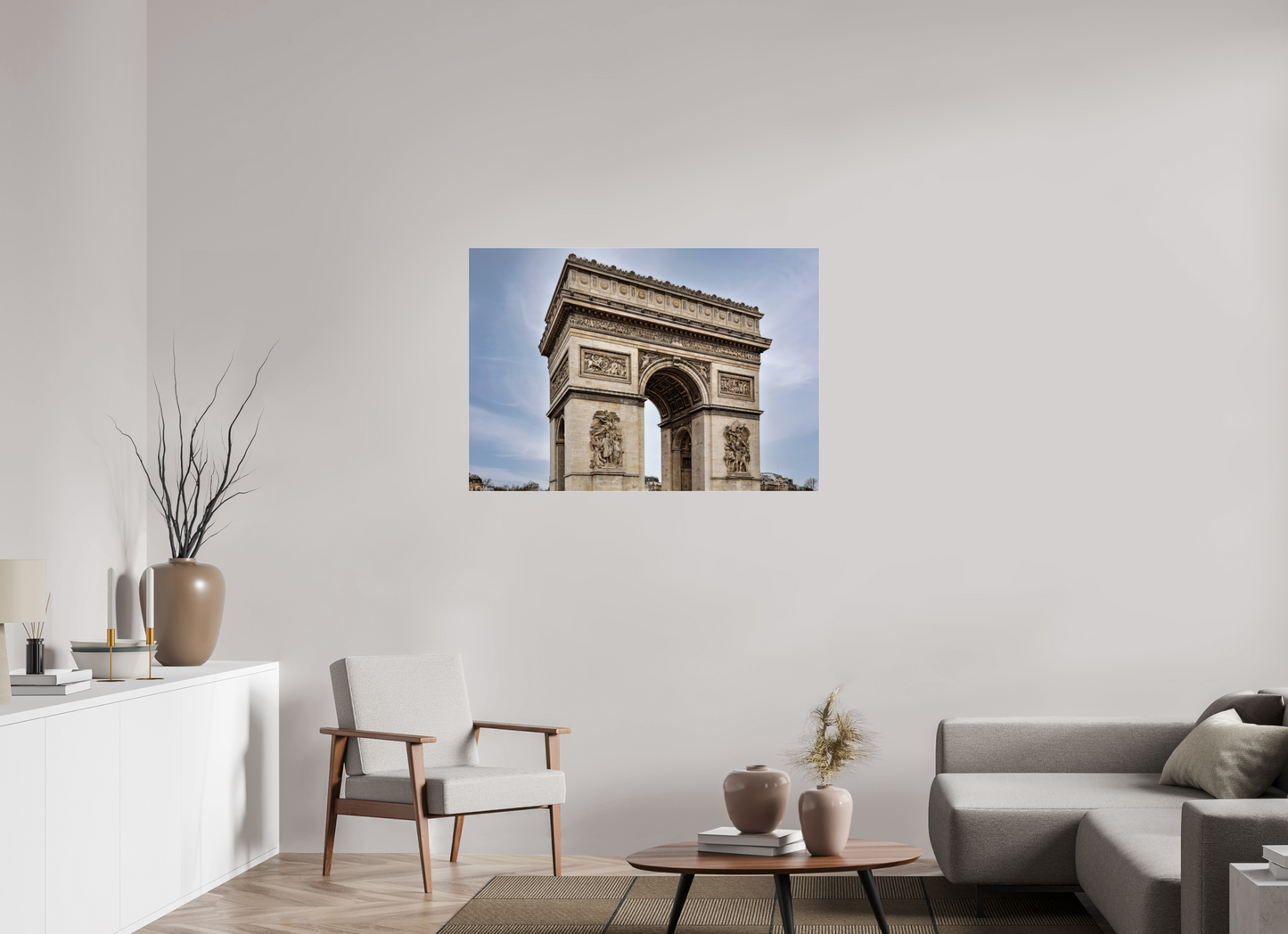 44.6 x 31″, Photo Print Under Acrylic Glass Arc de Triomphe