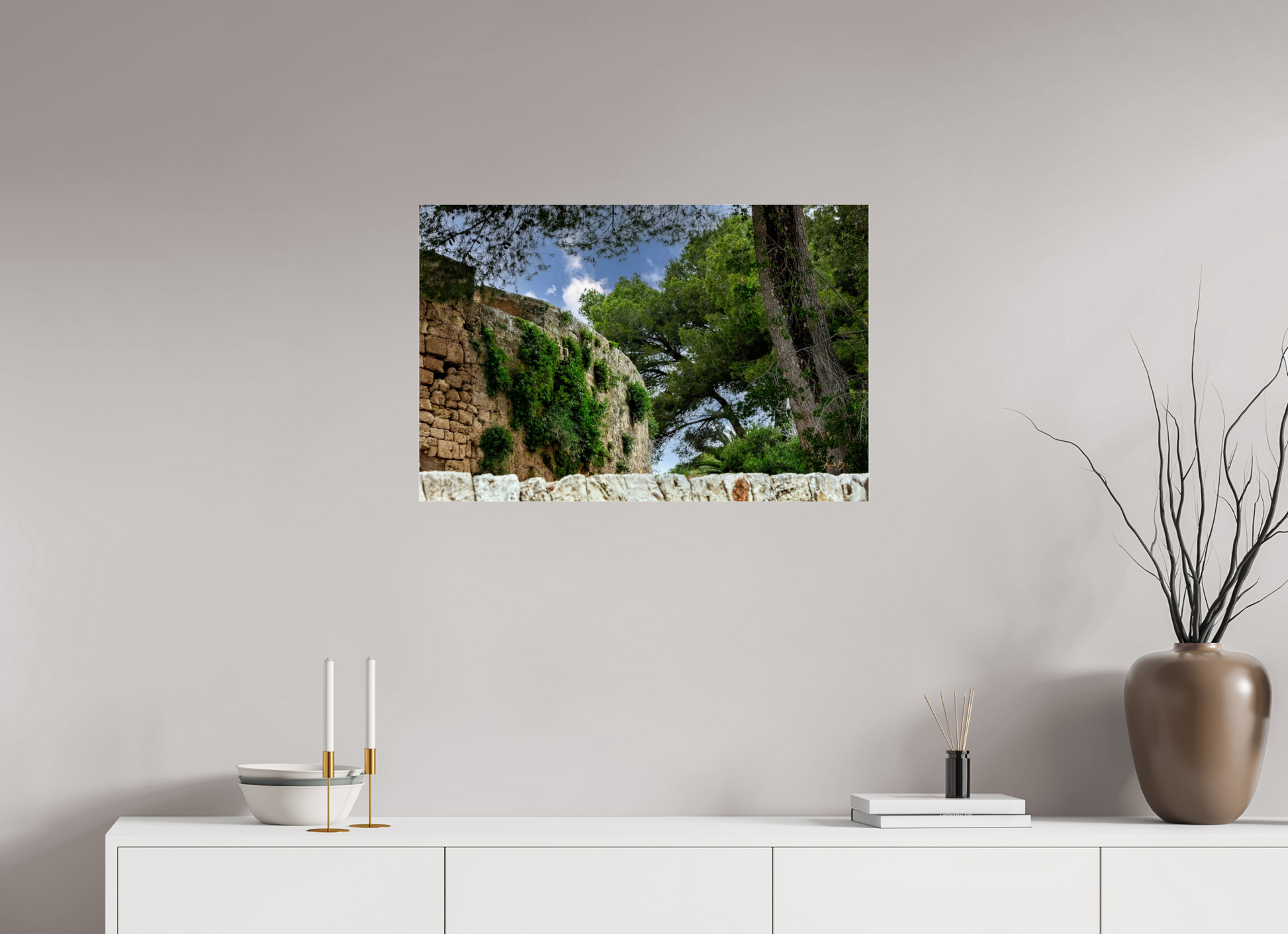 30.3 x 20″, Photo Print Under Acrylic Glass Span Castle IV