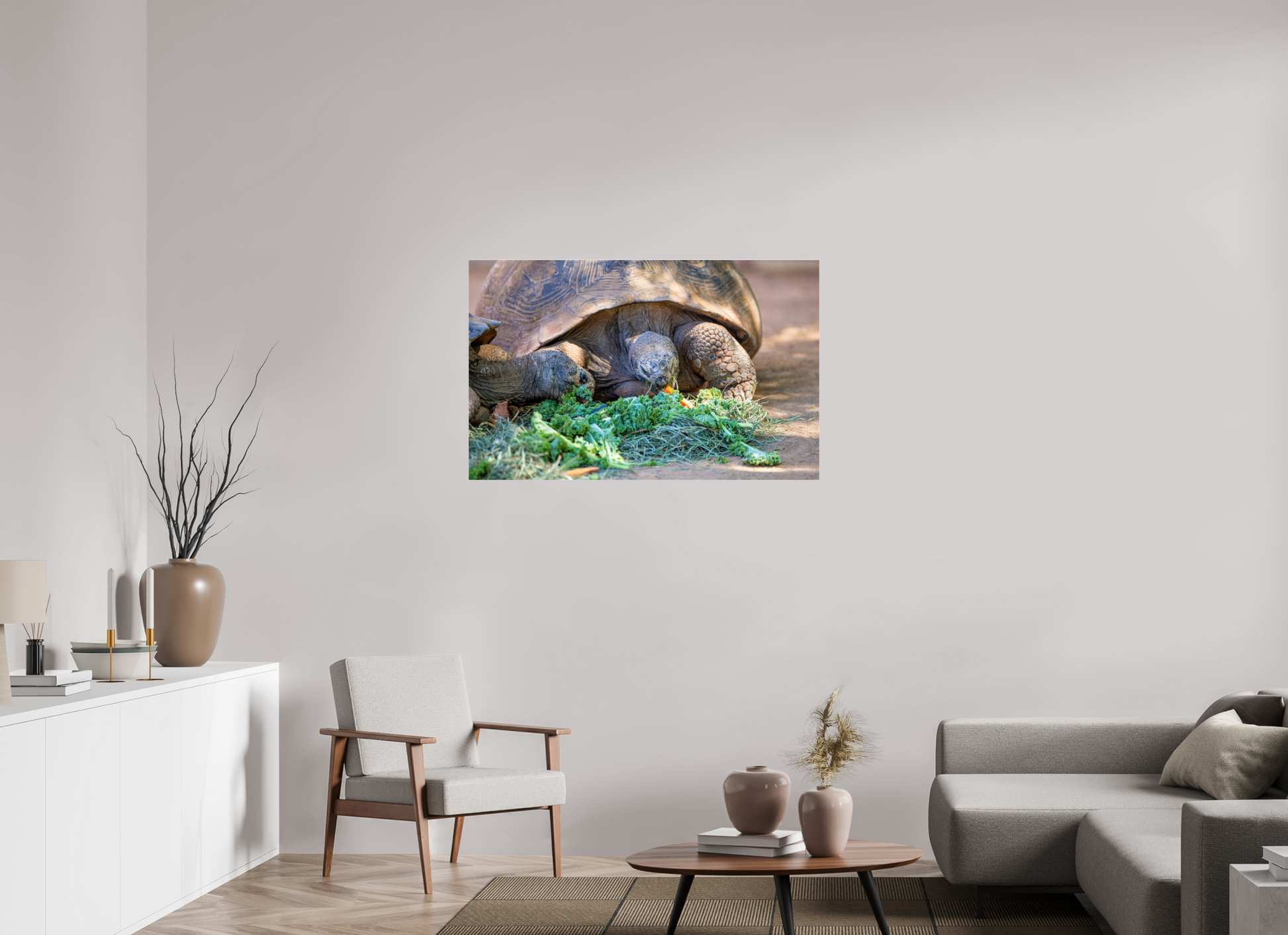 44.6 x 28″, Photo Print Under Acrylic Glass Eat Your Vegetables