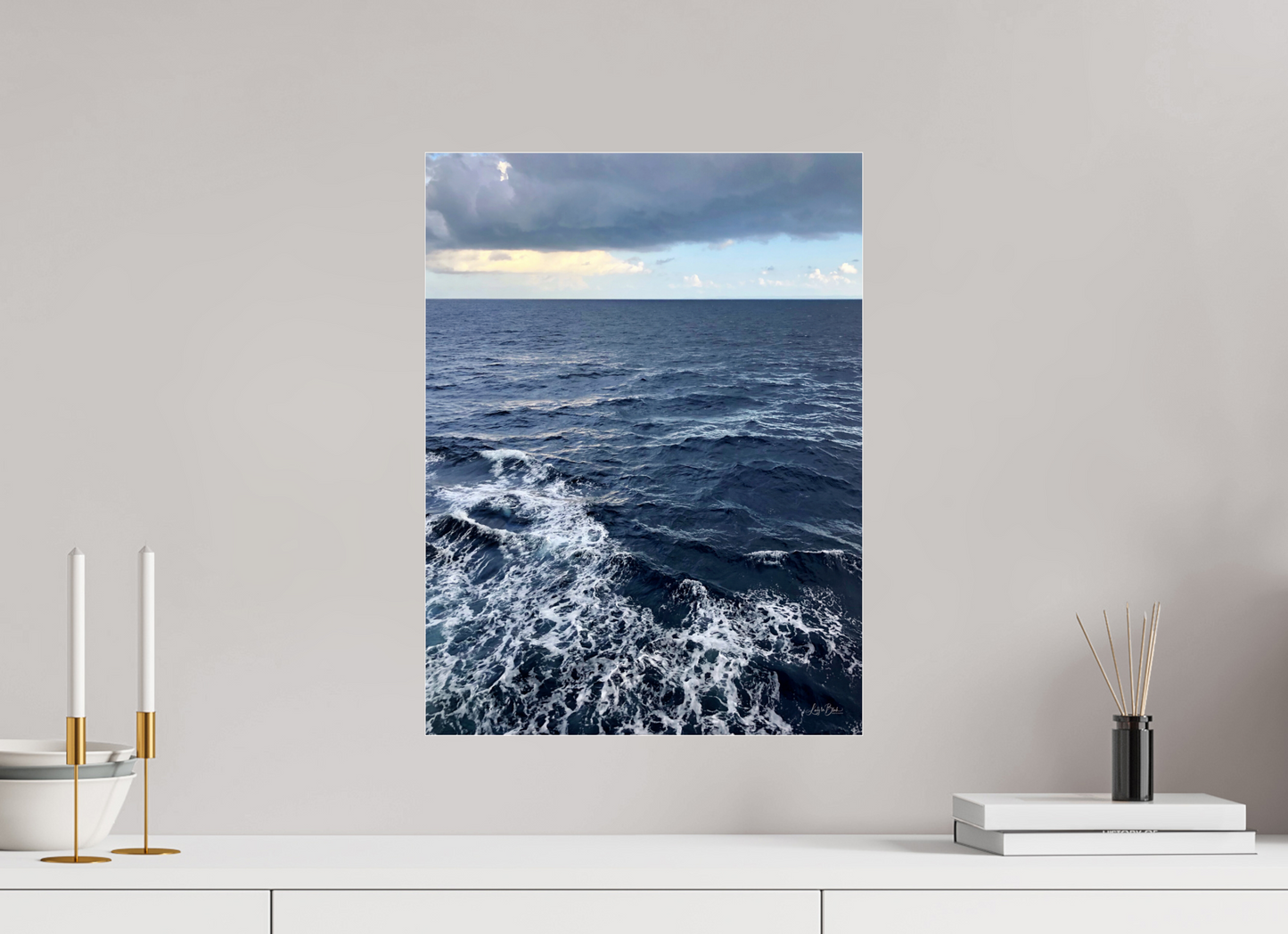 15 x 20″, Photo Print Under Acrylic Glass Deep Caribbean Waters
