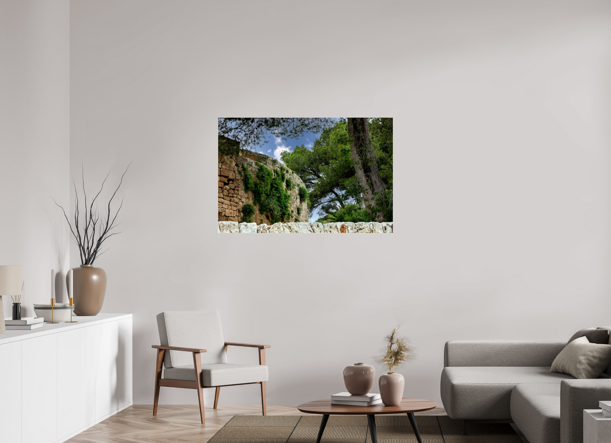 46.9 x 31″, Photo Print Under Acrylic Glass Span Castle IV