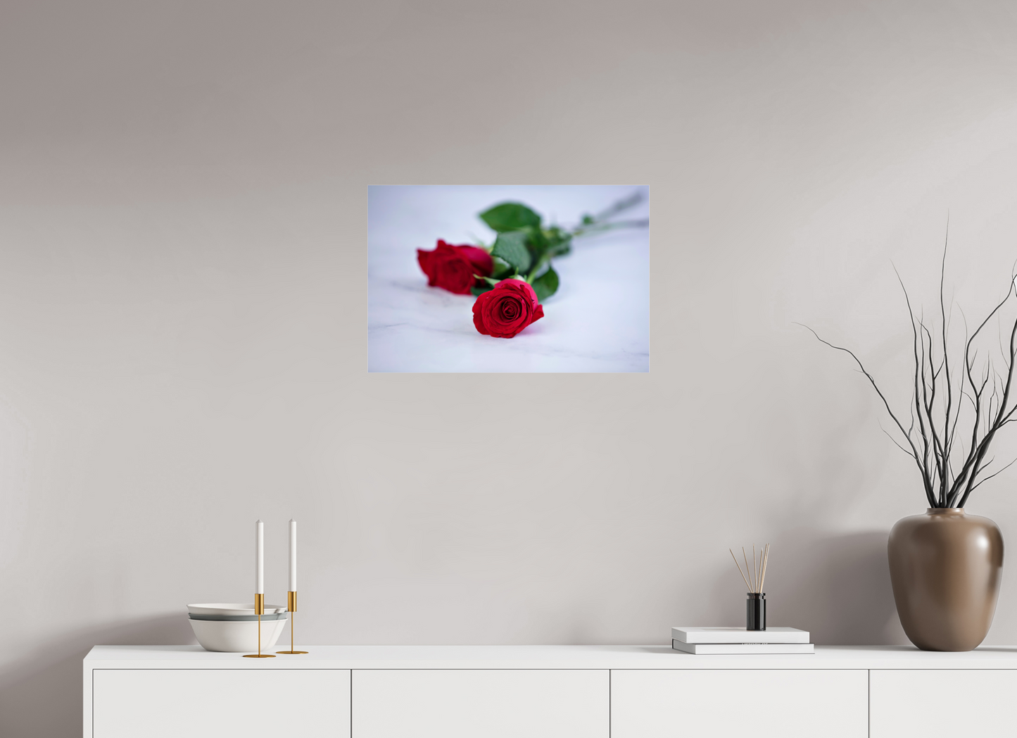 24 x 16″, Photo Print Under Acrylic Glass Roses II
