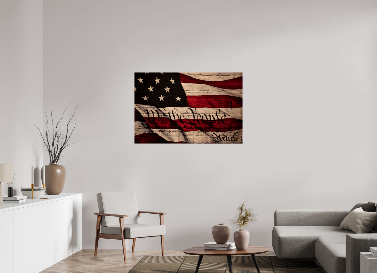 47 x 31″, Photo Print Under Acrylic Glass We The People