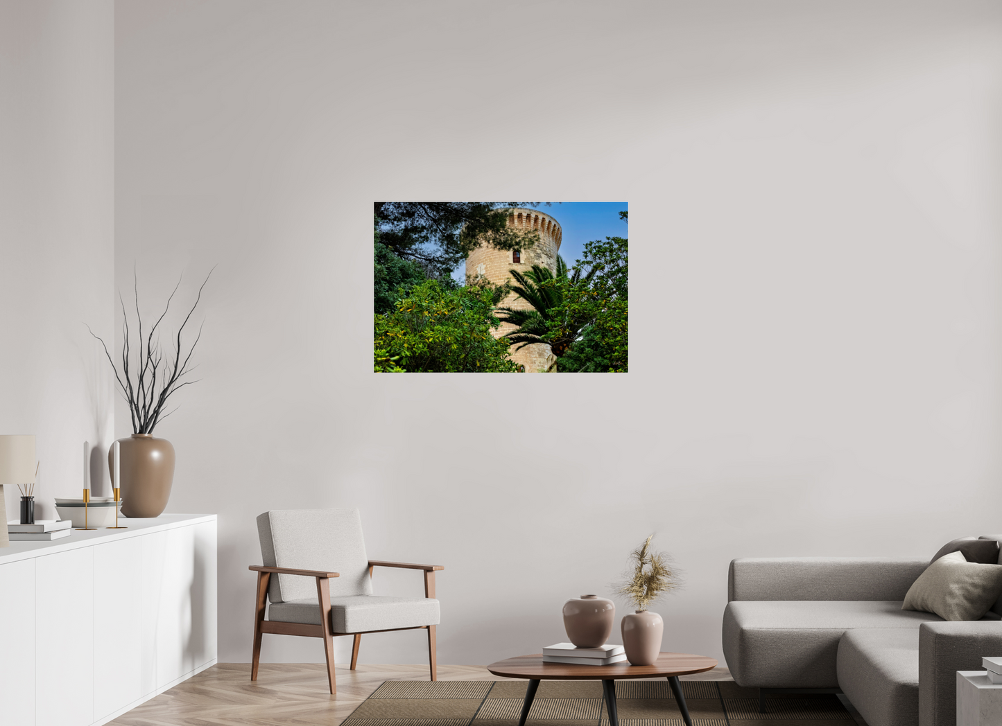 41.6 x 28″, Photo Print Under Acrylic Glass Spain Castle