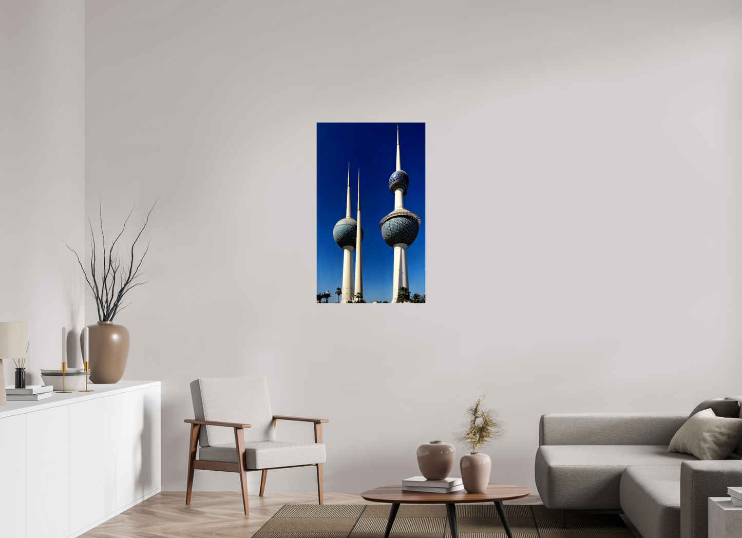 24 x 40″, Photo Print Under Acrylic Glass Kuwait Towers