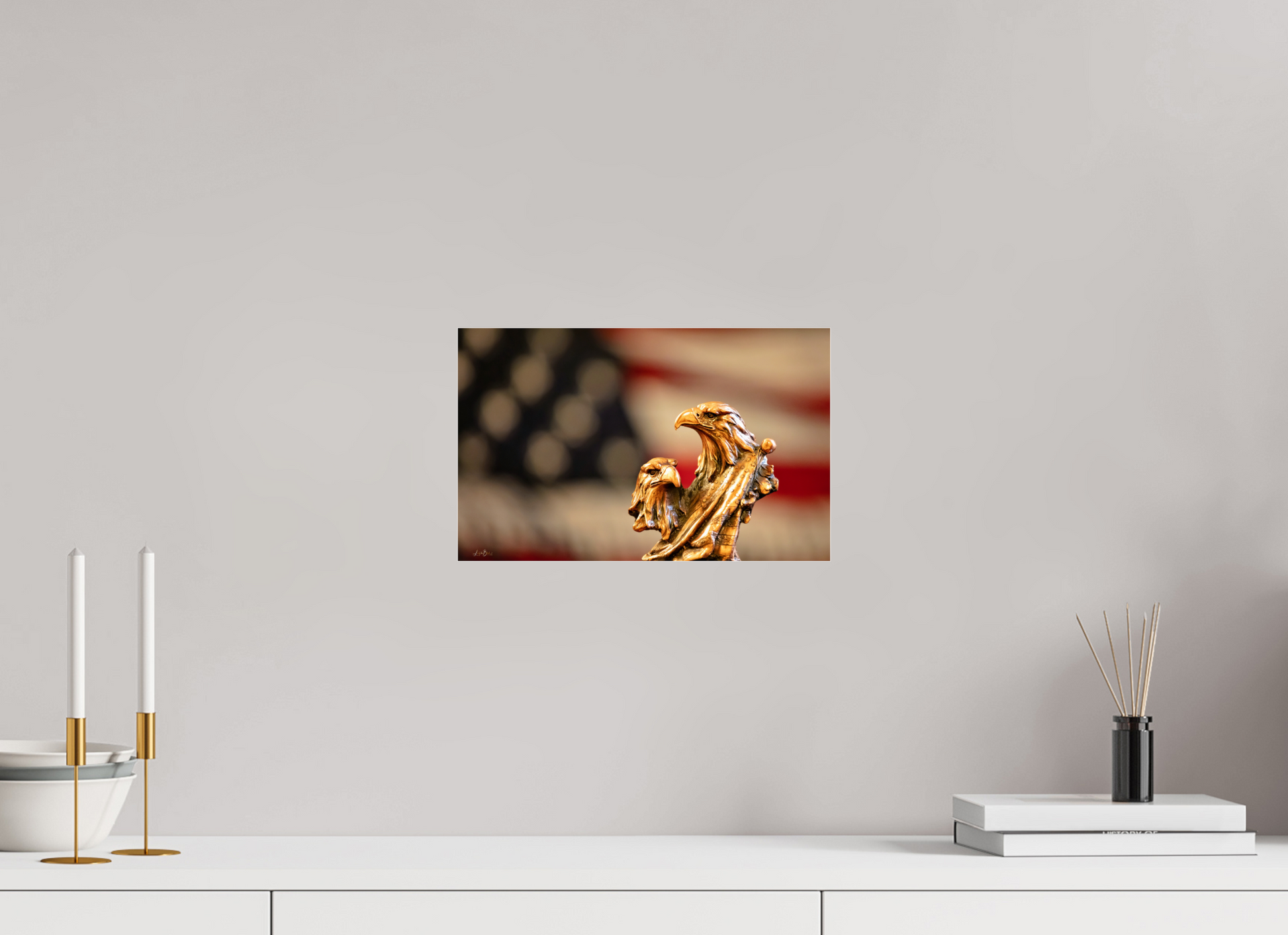 12.8 x 8″, Photo Print Under Acrylic Glass Red Dawn