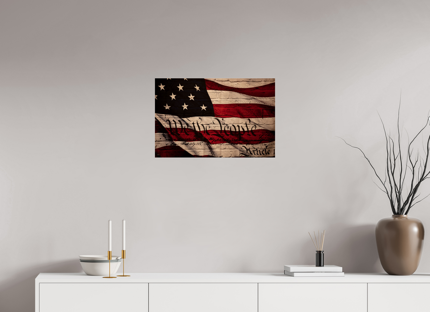 24.3 x 16″, Photo Print Under Acrylic Glass We The People