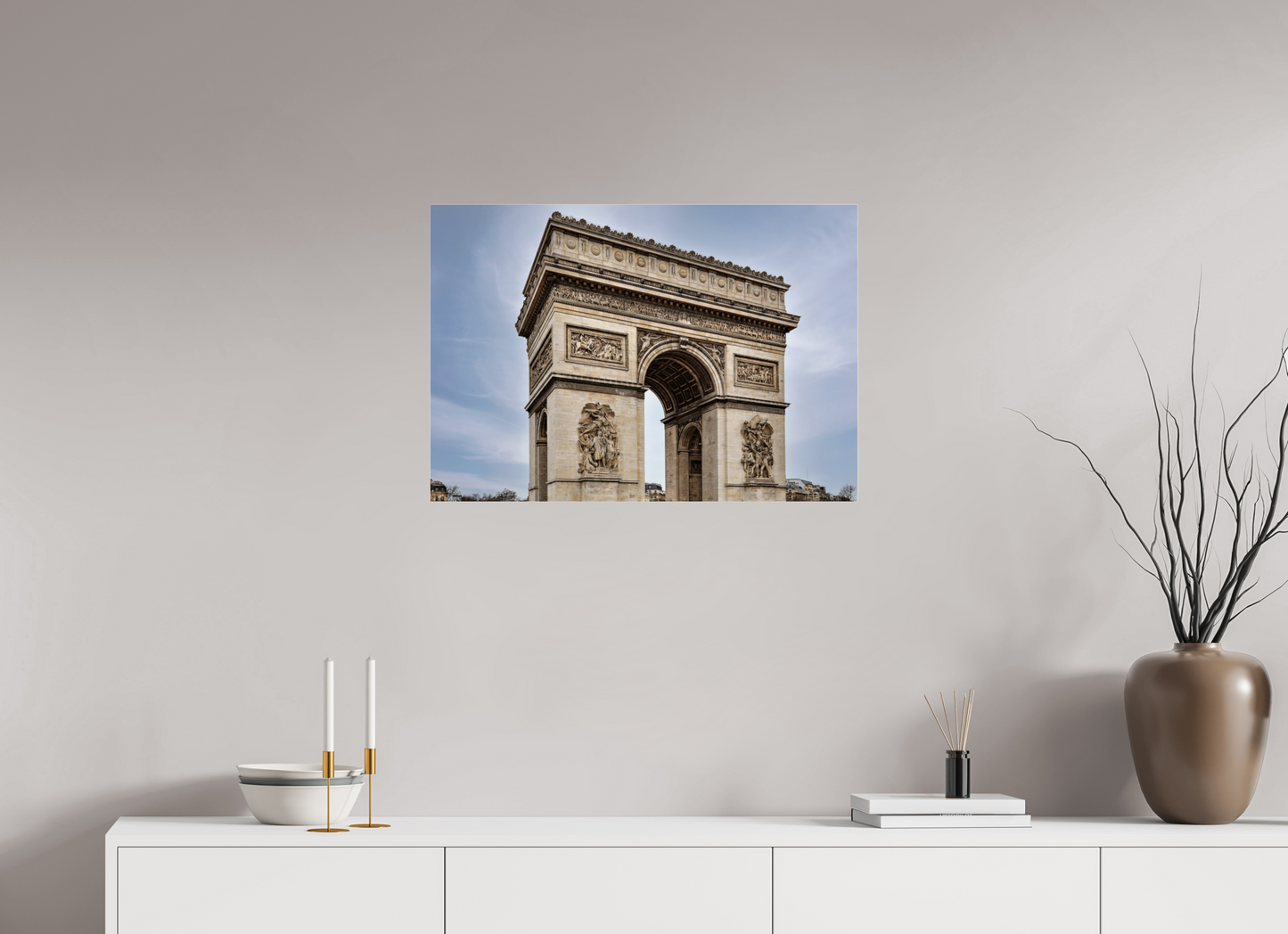 28.8 x 20″, Photo Print Under Acrylic Glass Arc de Triomphe