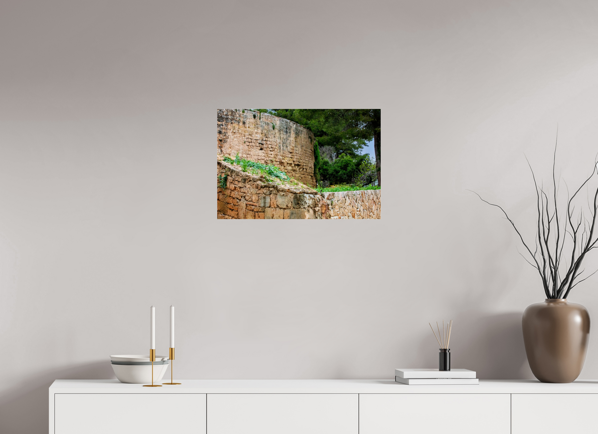23.7 x 16″, Photo Print Under Acrylic Glass Spain Castle III