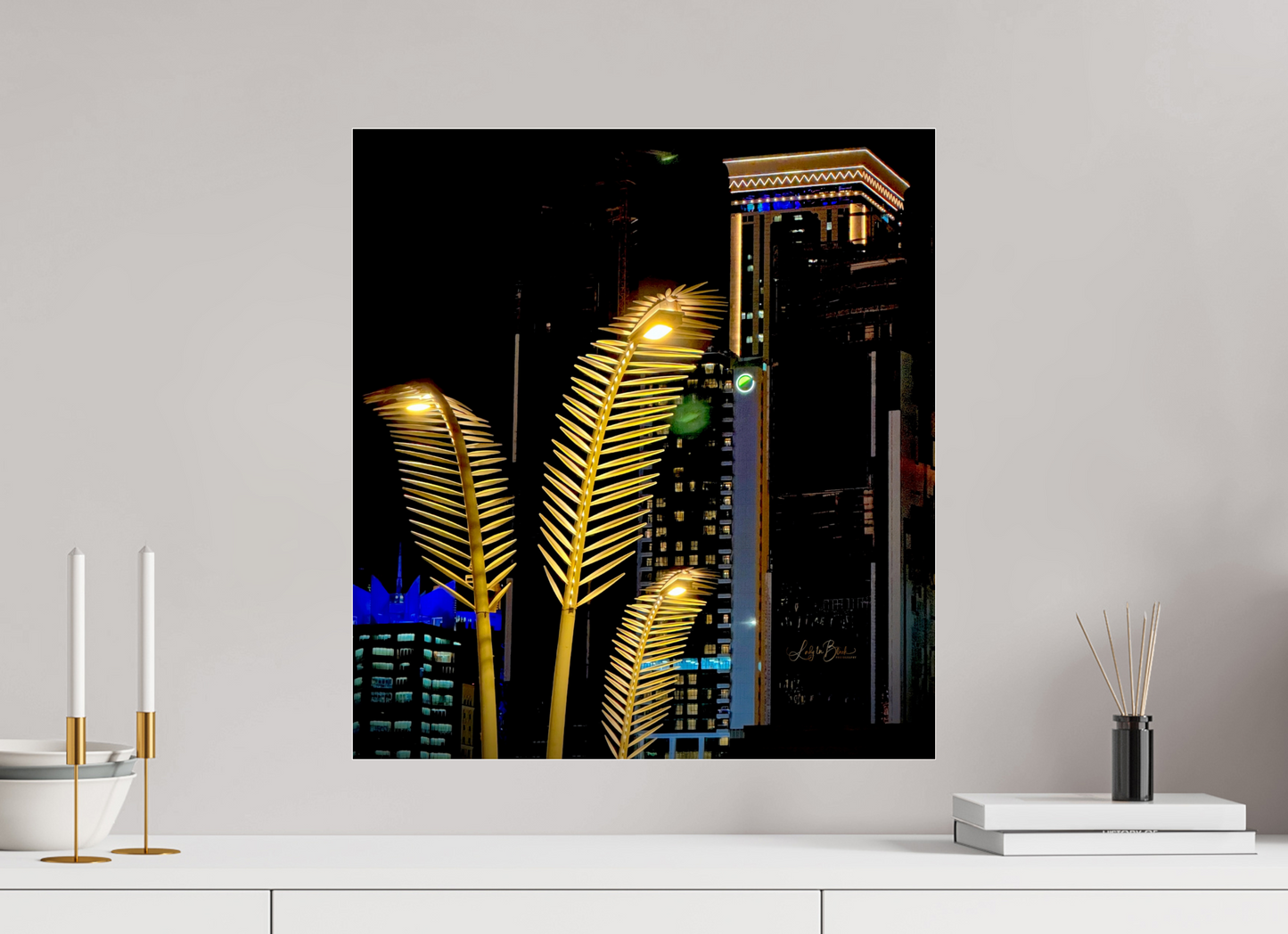 20 x 21.7″, Photo Print Under Acrylic Glass Good Evening in Qatar