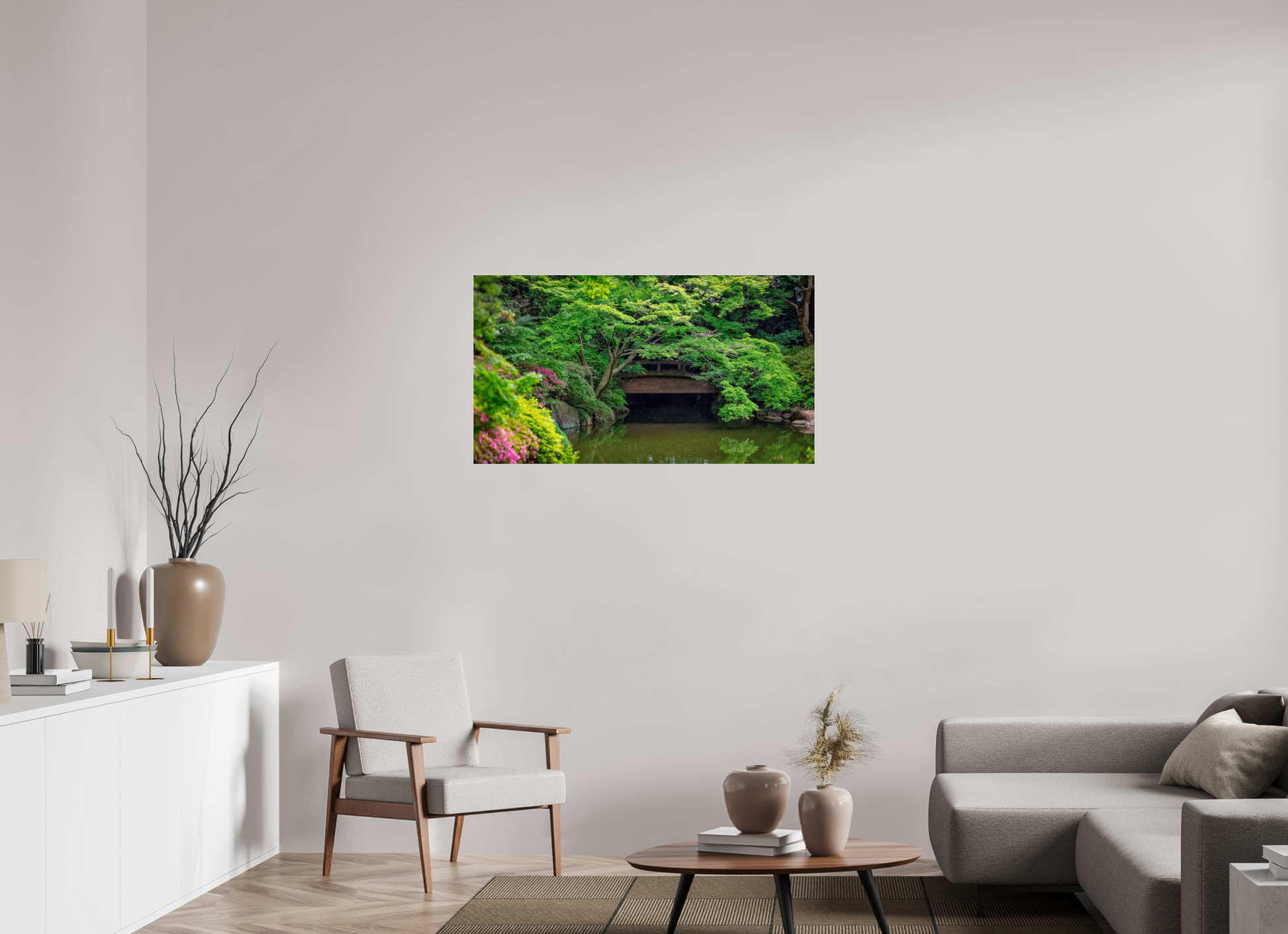 43.4 x 24″, Photo Print Under Acrylic Glass Gardens of Tokyo V