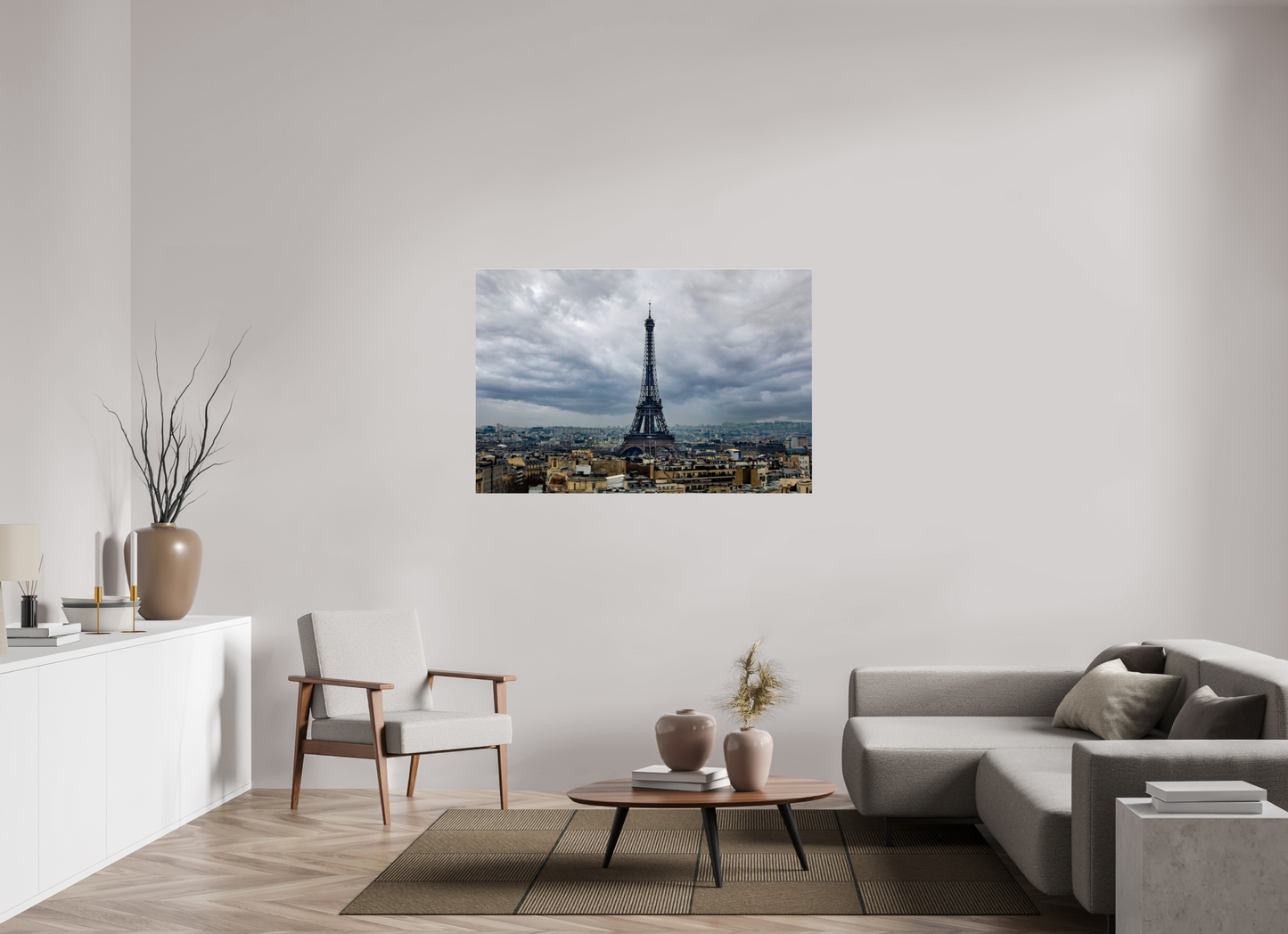 54 x 36″, Photo Print Under Acrylic Glass Eiffel Tower