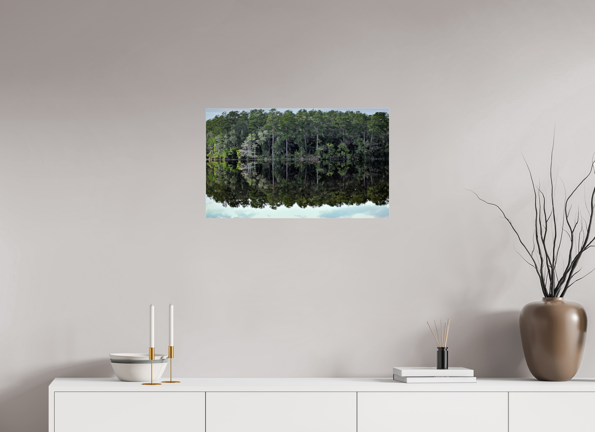 26.7 x 16″, Photo Print Under Acrylic Glass Lake Rim