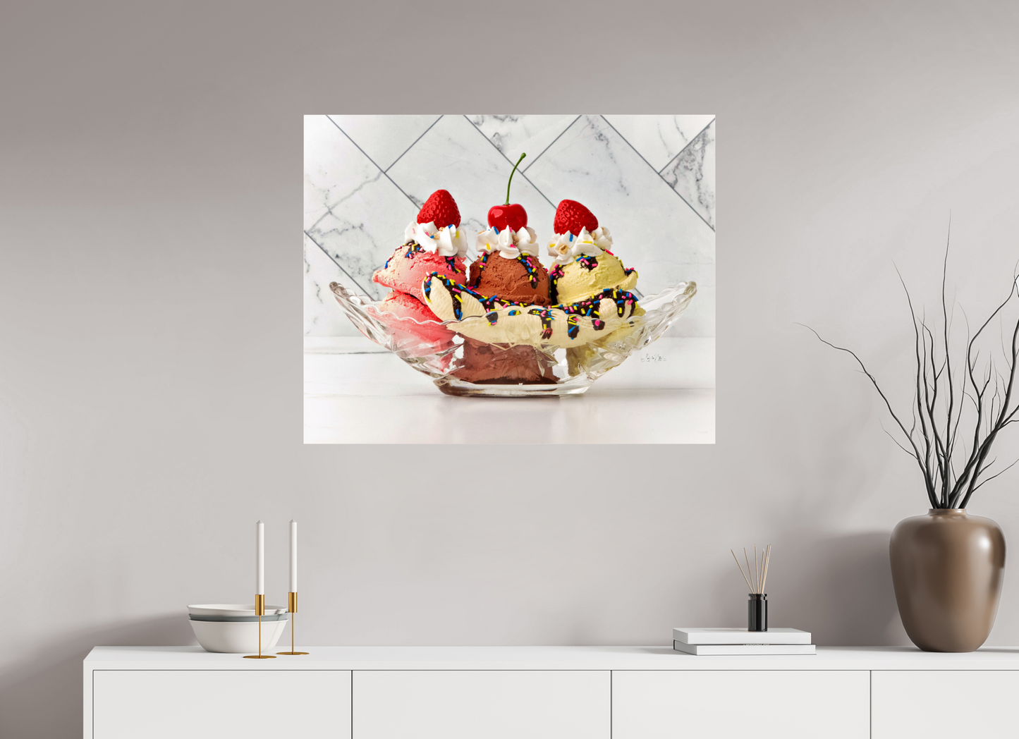 35 x 28″, Photo Print Under Acrylic Glass Sundae