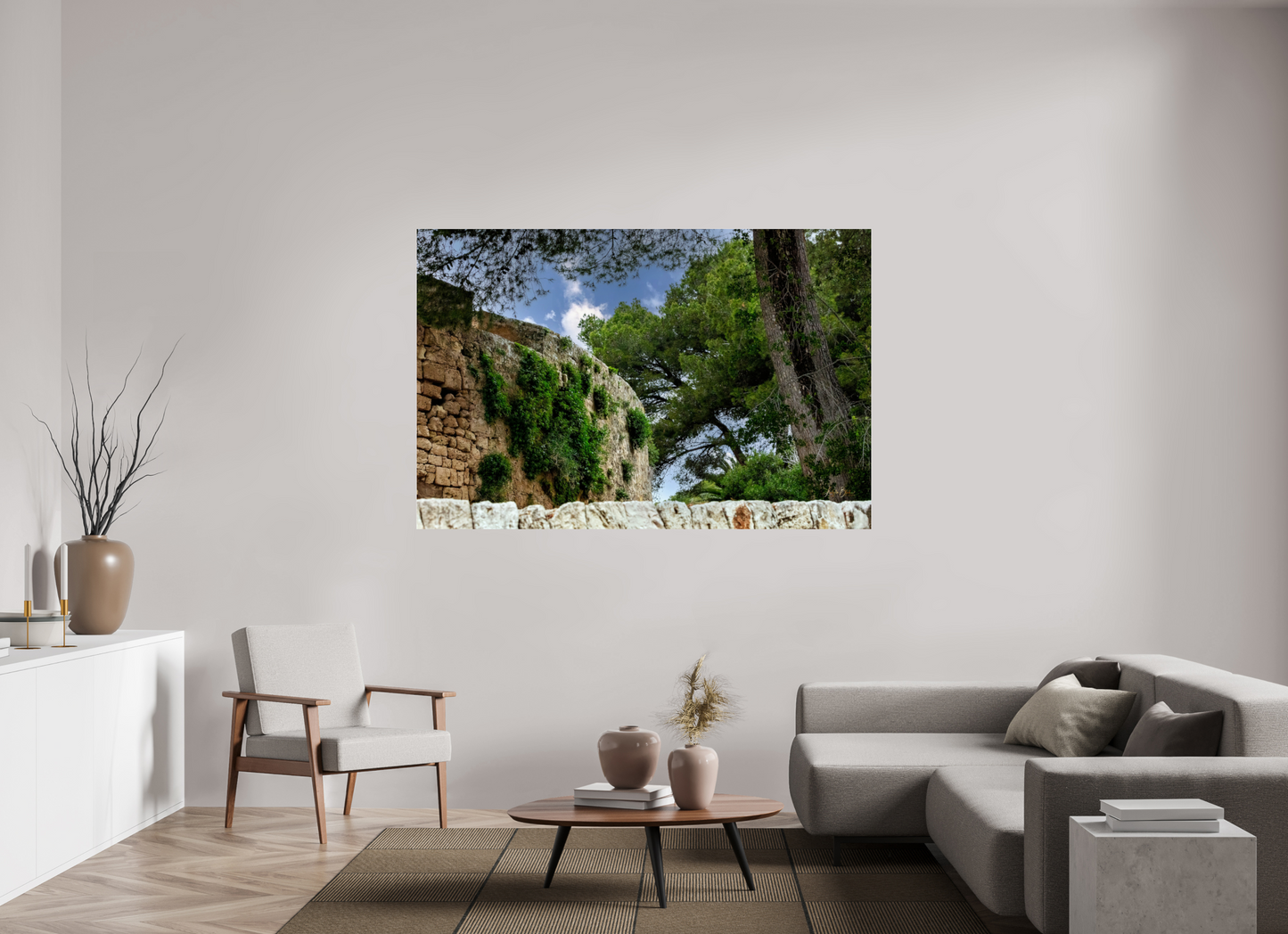 71.2 x 47″, Photo Print Under Acrylic Glass Span Castle IV