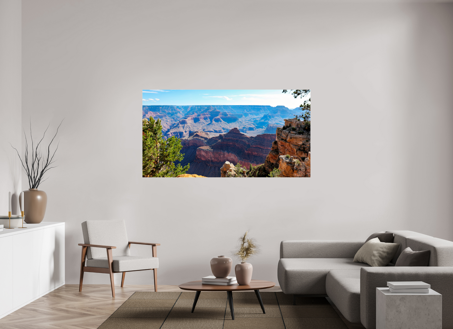 74.8 x 39″, Photo Print Under Acrylic Glass Grand Canyon