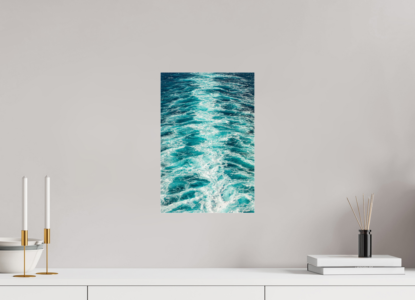 10 x 15″, Photo Print Under Acrylic Glass Off the Coastal Waters of Italy