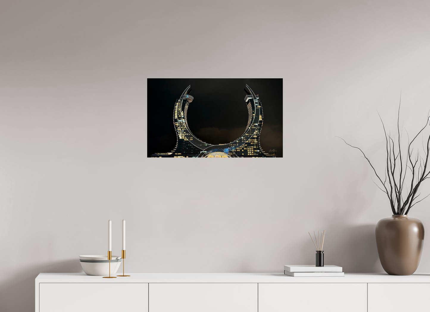 27.4 x 16″, Photo Print Under Acrylic Glass Raffles Hotel