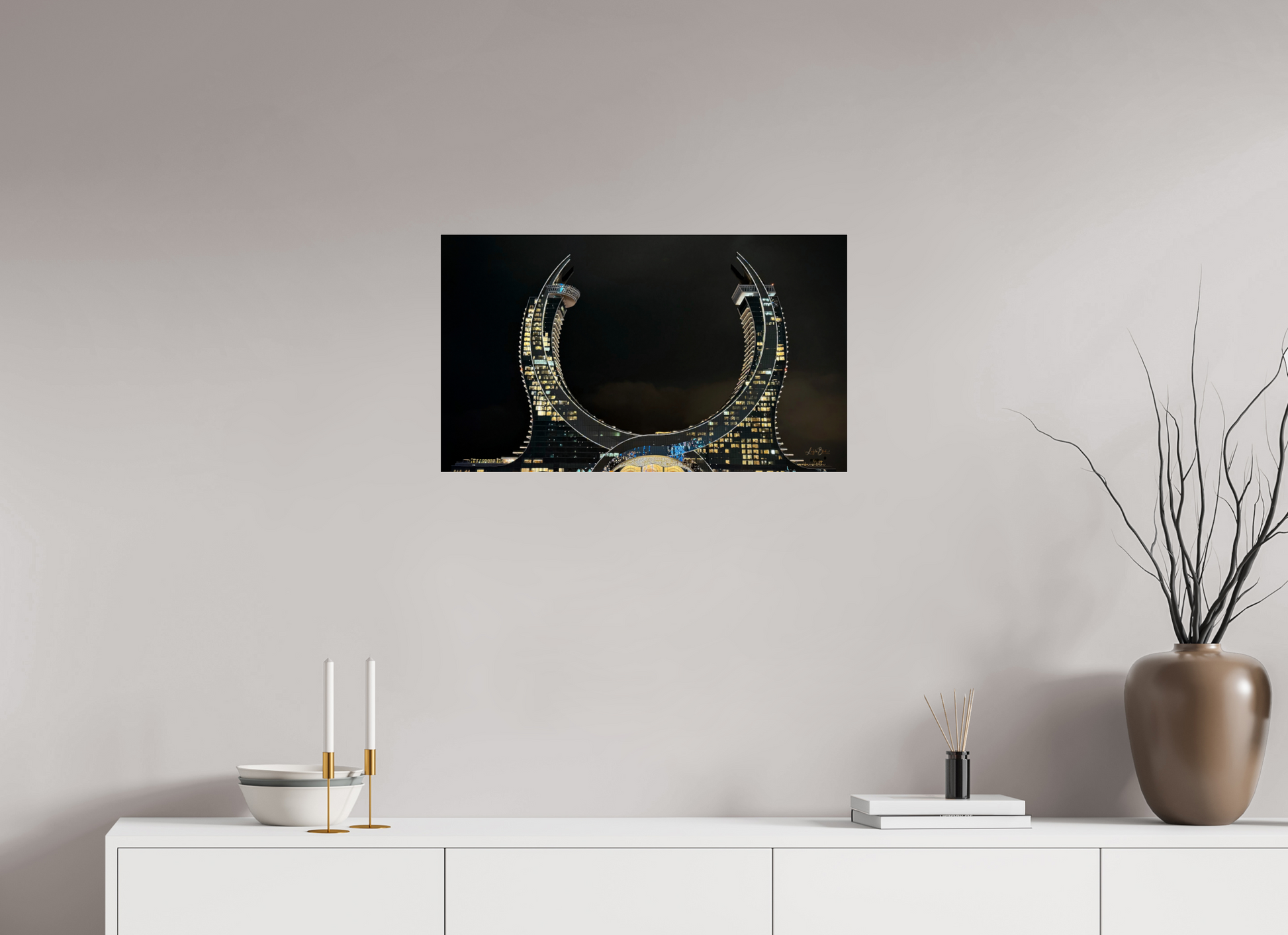 27.4 x 16″, Photo Print Under Acrylic Glass Raffles Hotel