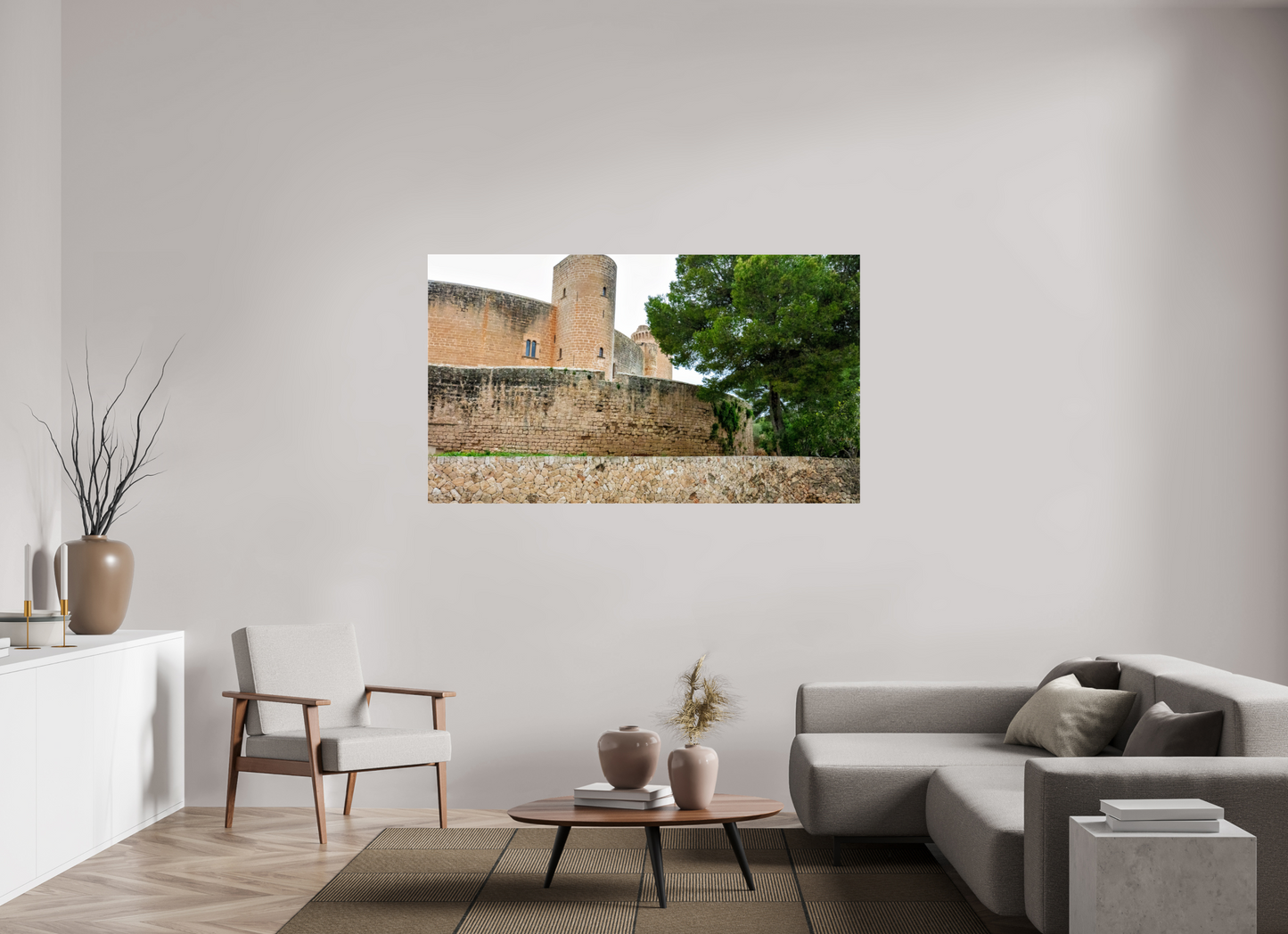 67.7 x 39″, Photo Print Under Acrylic Glass Spain Castle VI