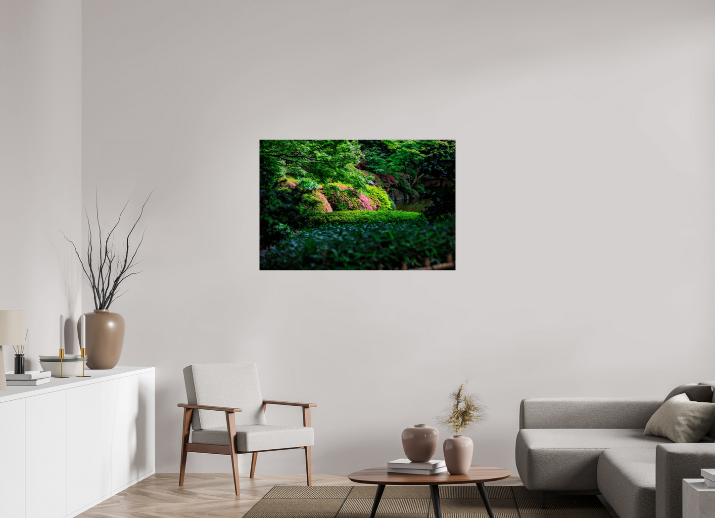 45 x 30″, Photo Print Under Acrylic Glass Gardens of Tokyo II
