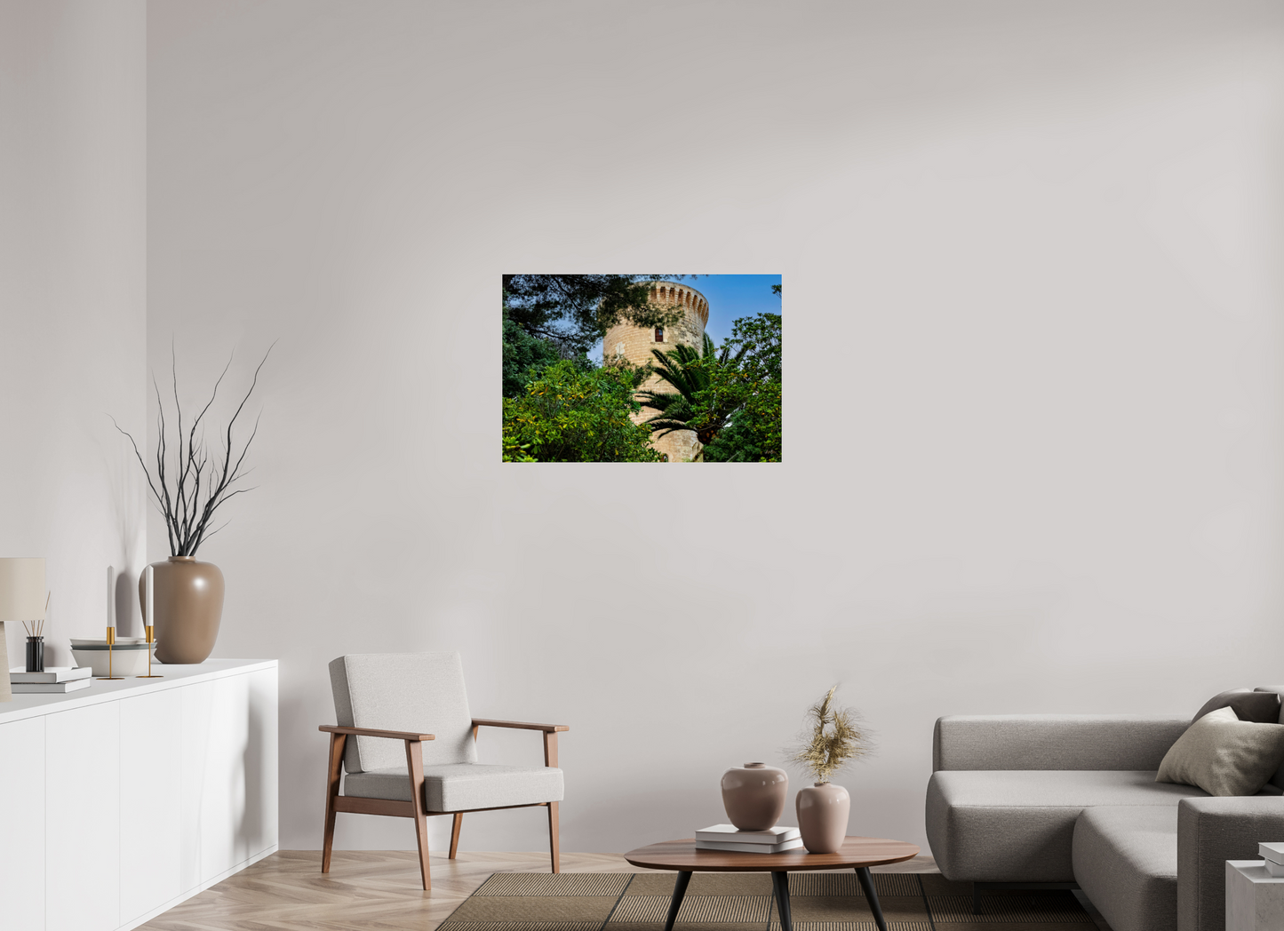 35.7 x 24″, Photo Print Under Acrylic Glass Spain Castle