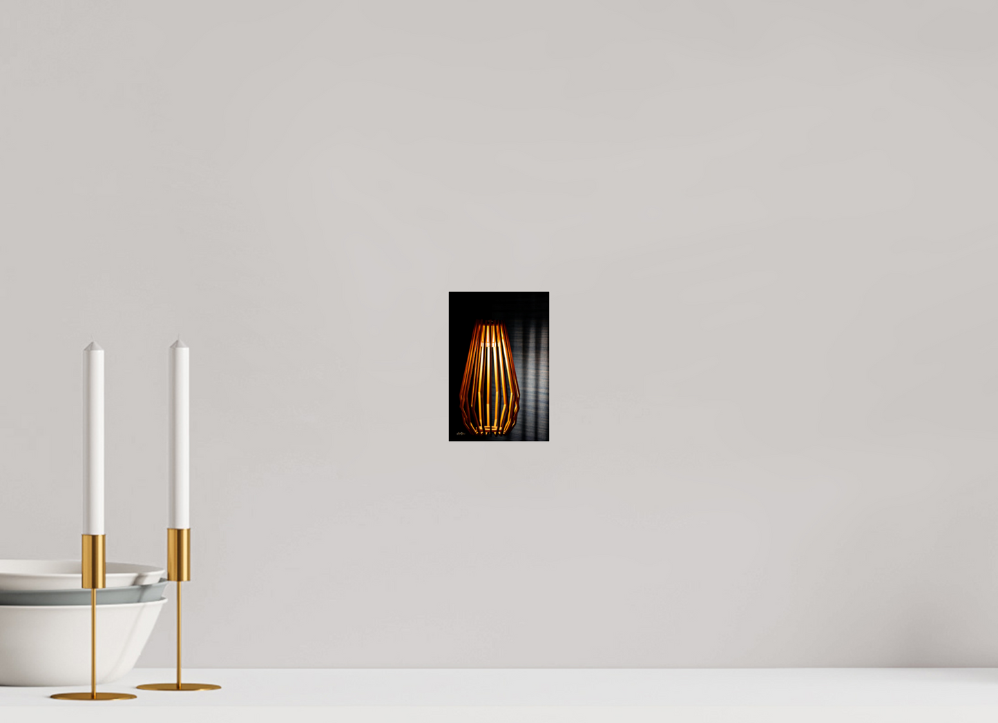 4 x 6″, Photo Print Under Acrylic Glass Light The Dark