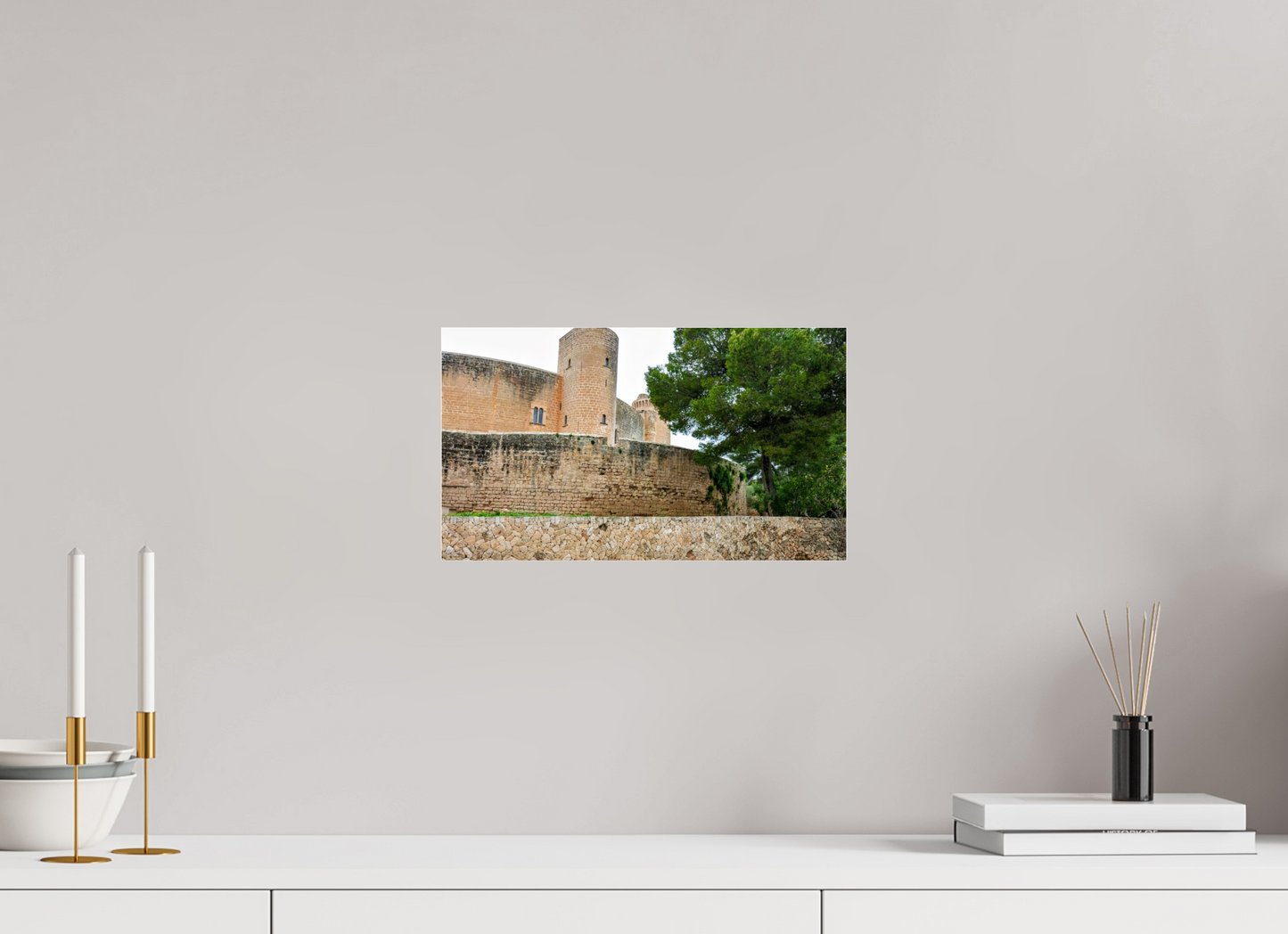 13.9 x 8″, Photo Print Under Acrylic Glass Spain Castle VI