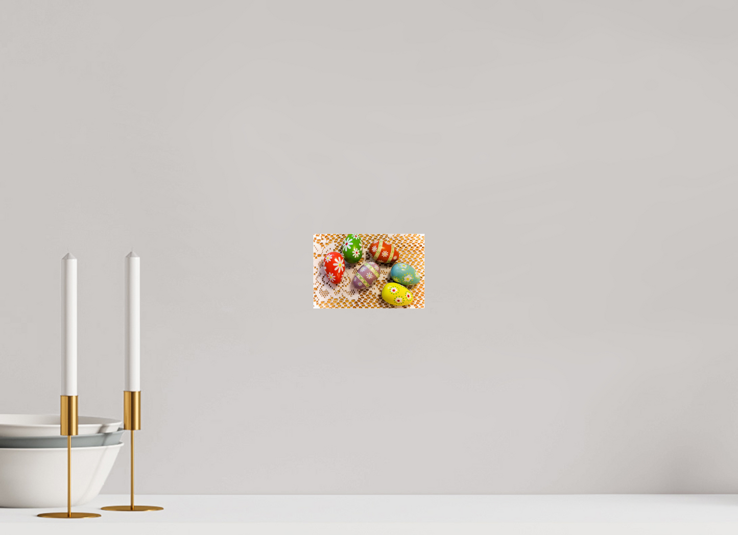 6 x 4″, Photo Print Under Acrylic Glass Easter Eggs