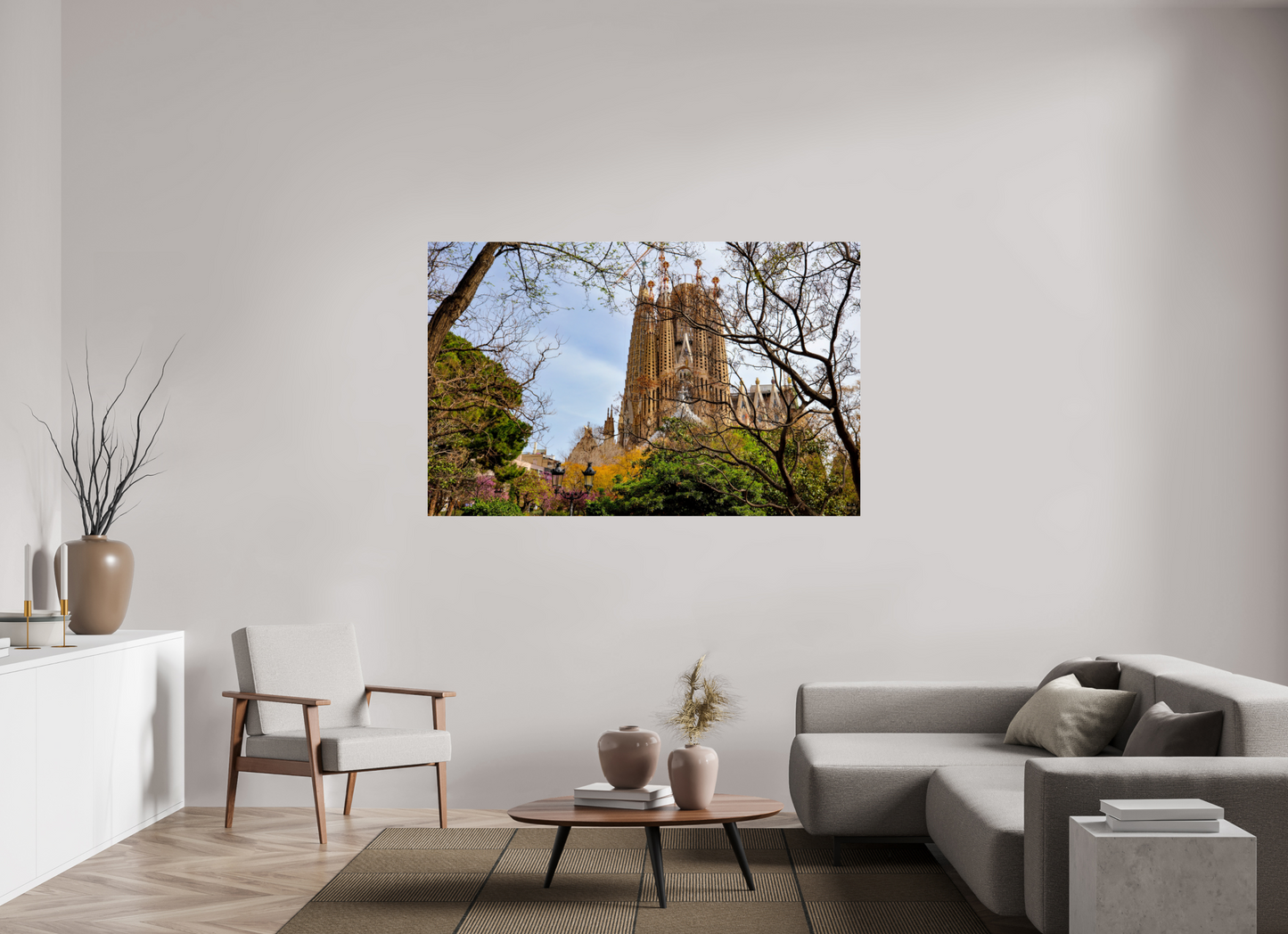 67.8 x 43″, Photo Print Under Acrylic Glass La Sagrada Familia Barcelona