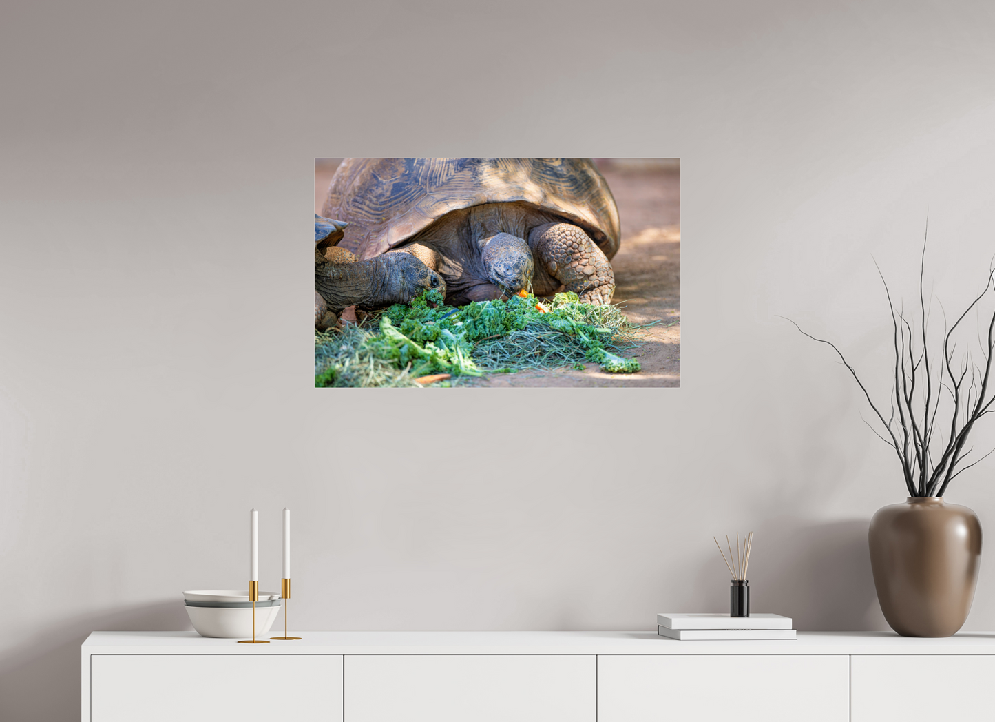 31.9 x 20″, Photo Print Under Acrylic Glass Eat Your Vegetables