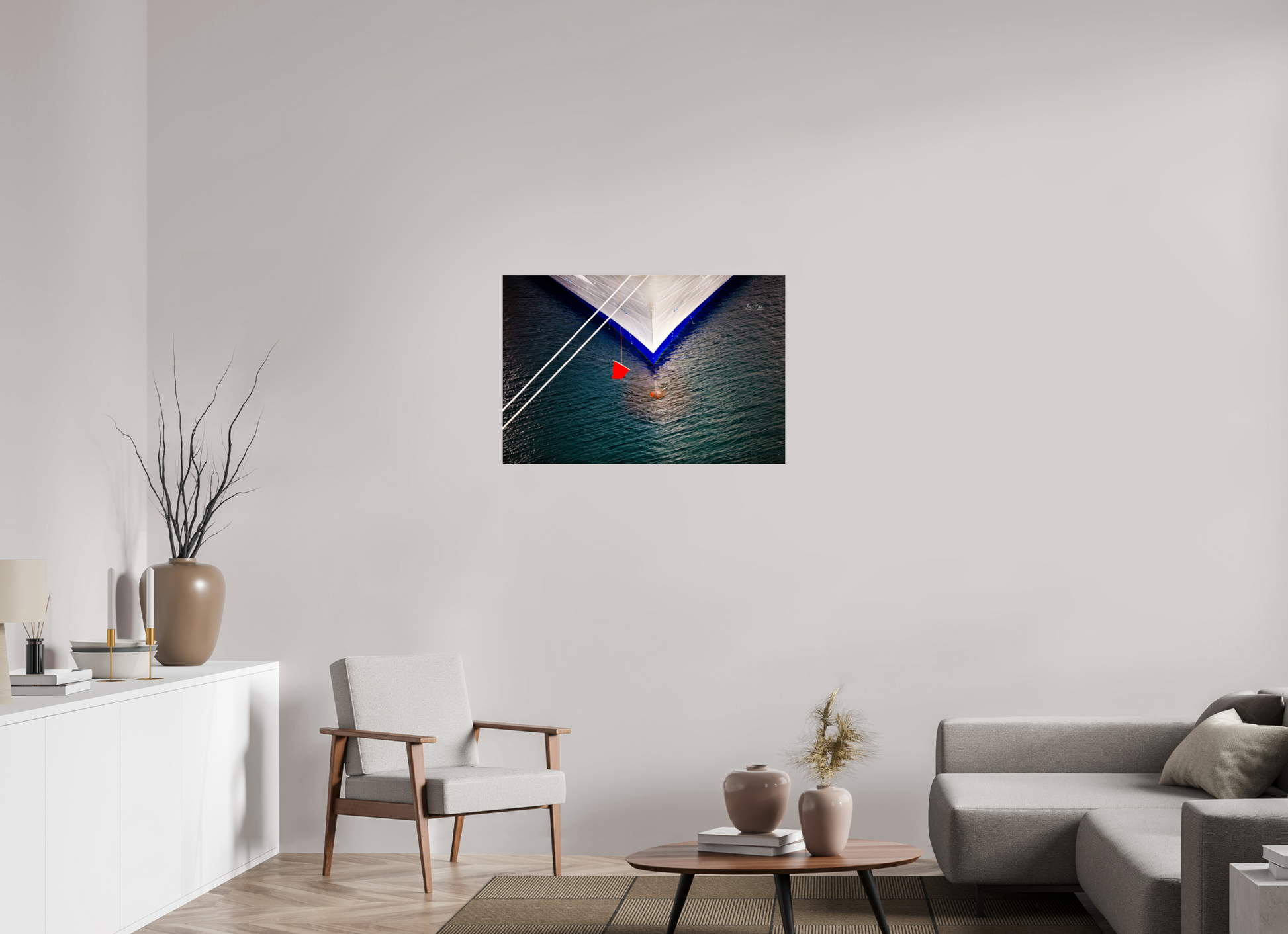 36 x 24″, Photo Print Under Acrylic Glass Toy Boat