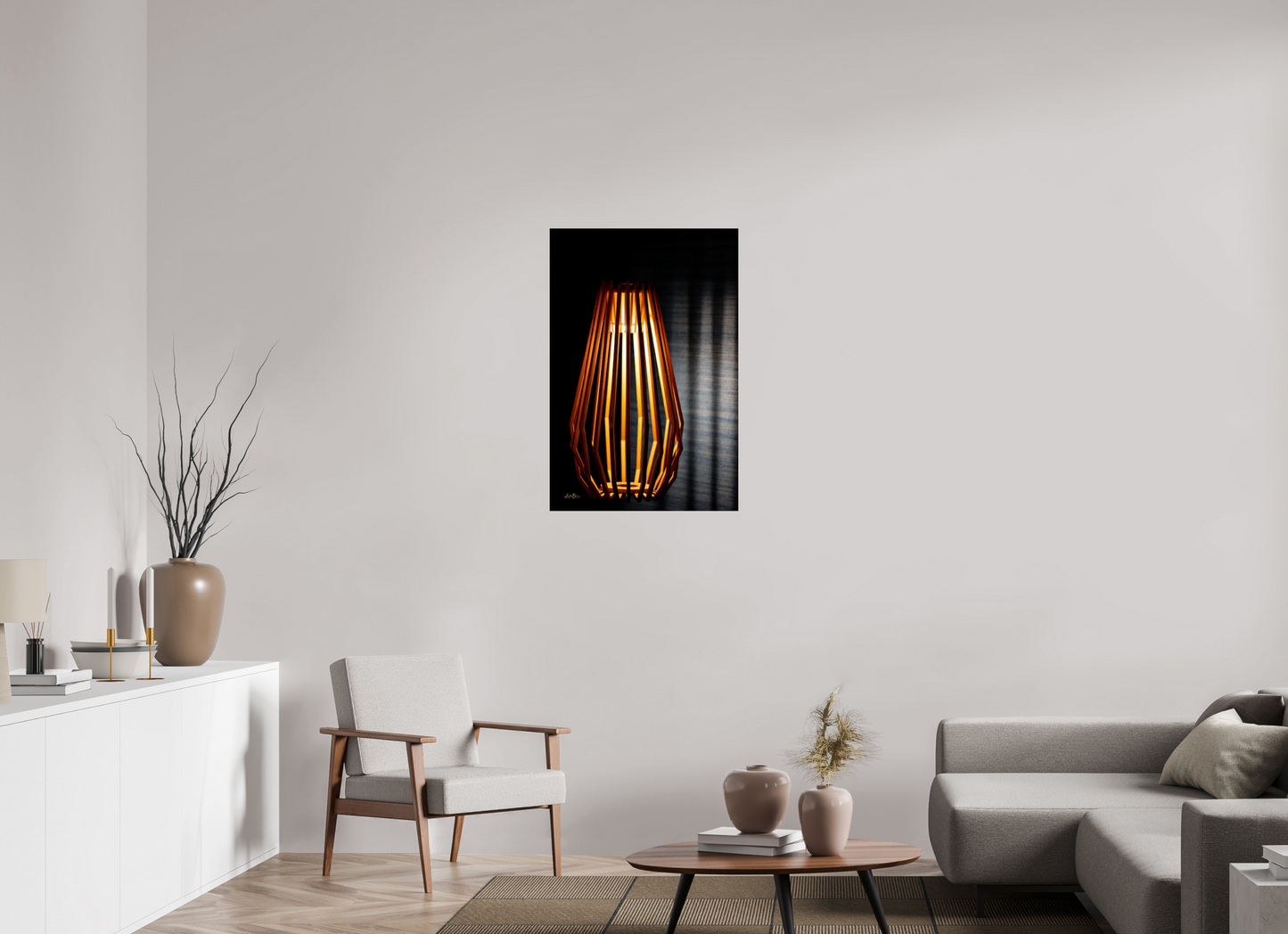 24 x 36″, Photo Print Under Acrylic Glass Light The Dark