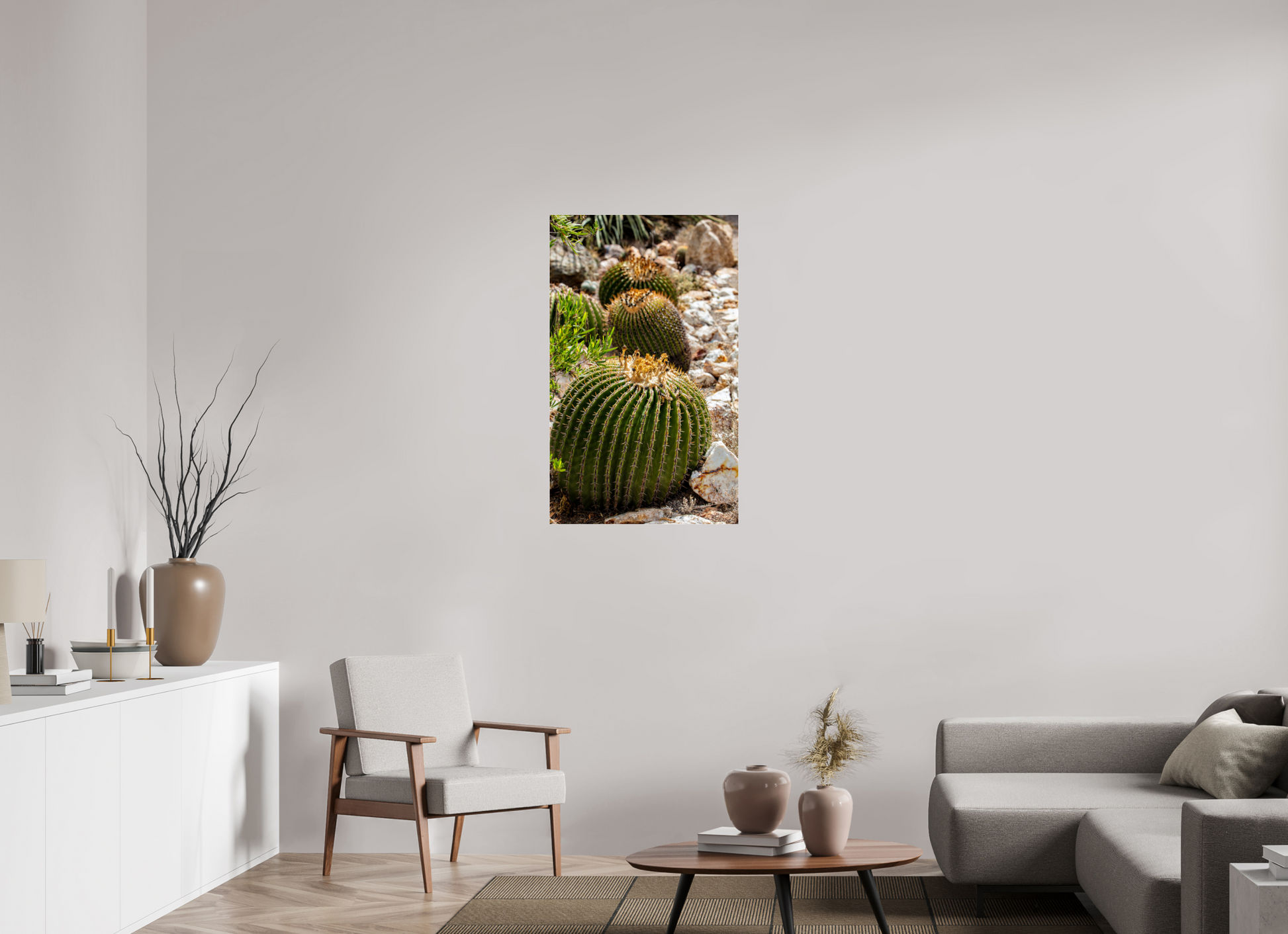24 x 39.4″, Photo Print Under Acrylic Glass Cacti