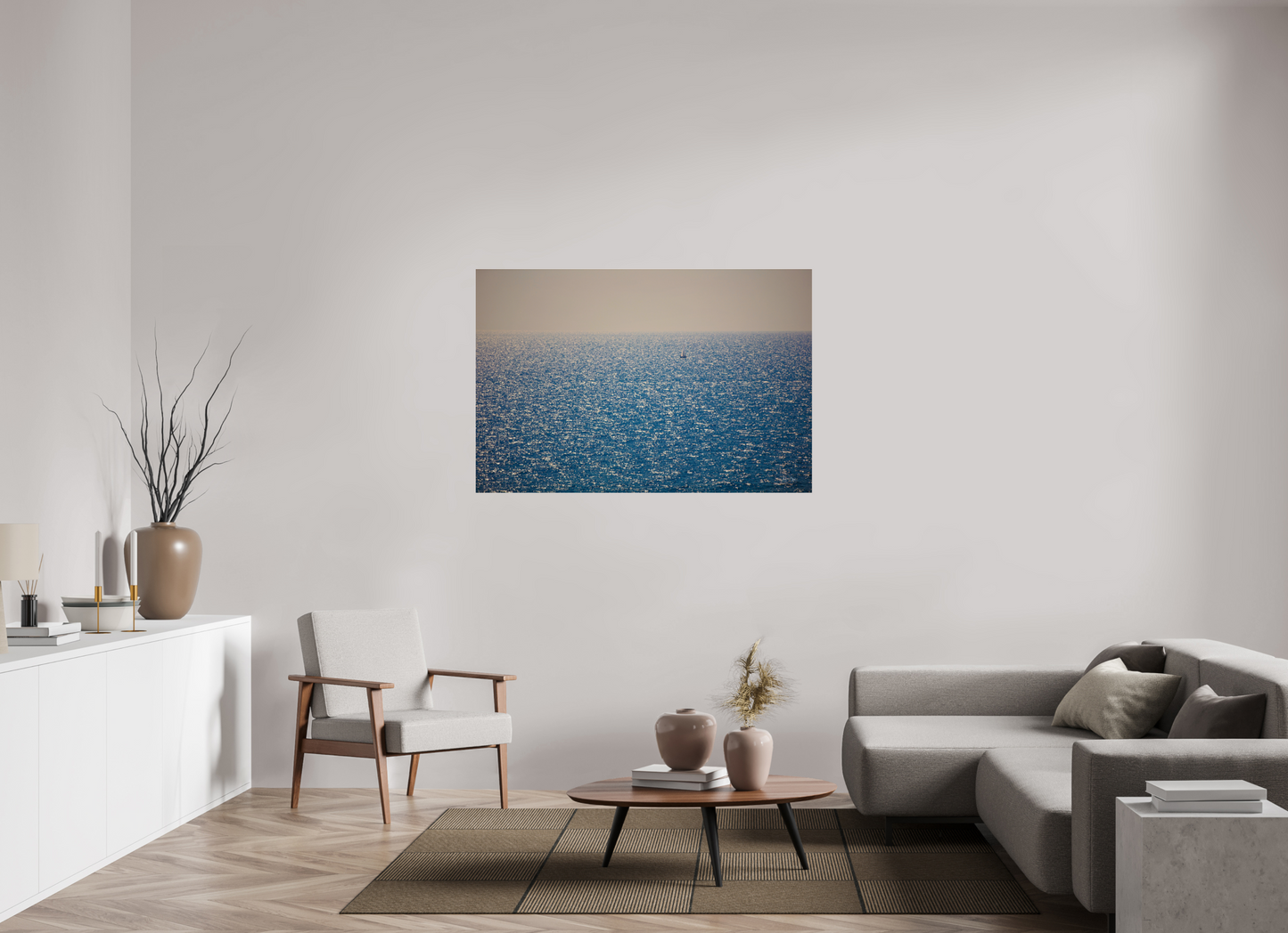 54 x 36″, Photo Print Under Acrylic Glass Sailboat of Italy
