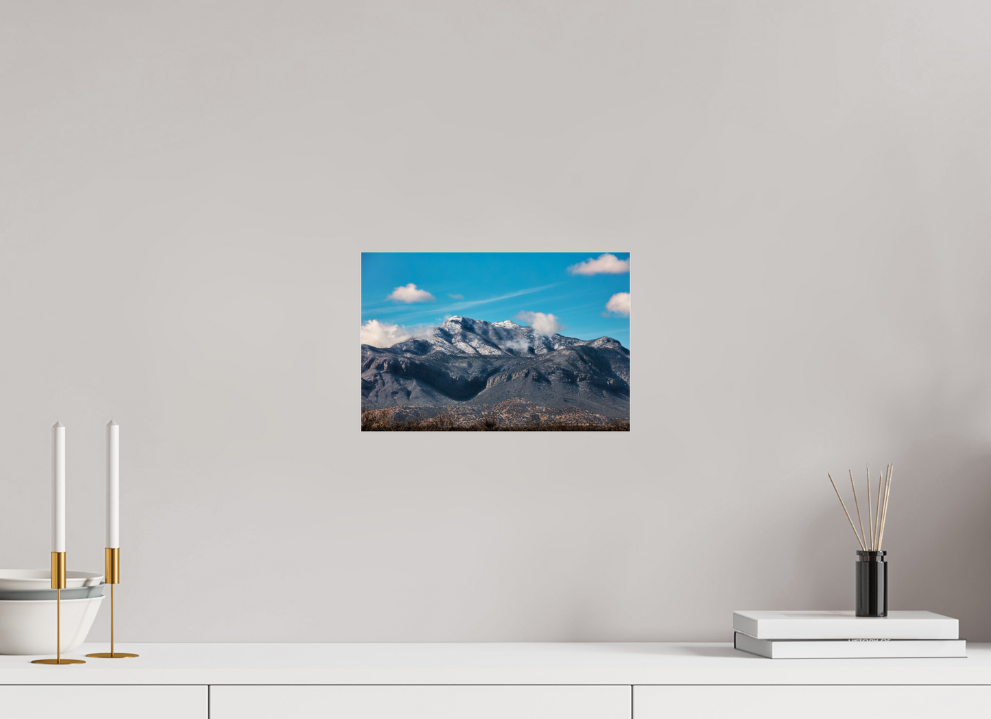 12 x 8″, Photo Print Under Acrylic Glass Culumus Clouds of Arizona