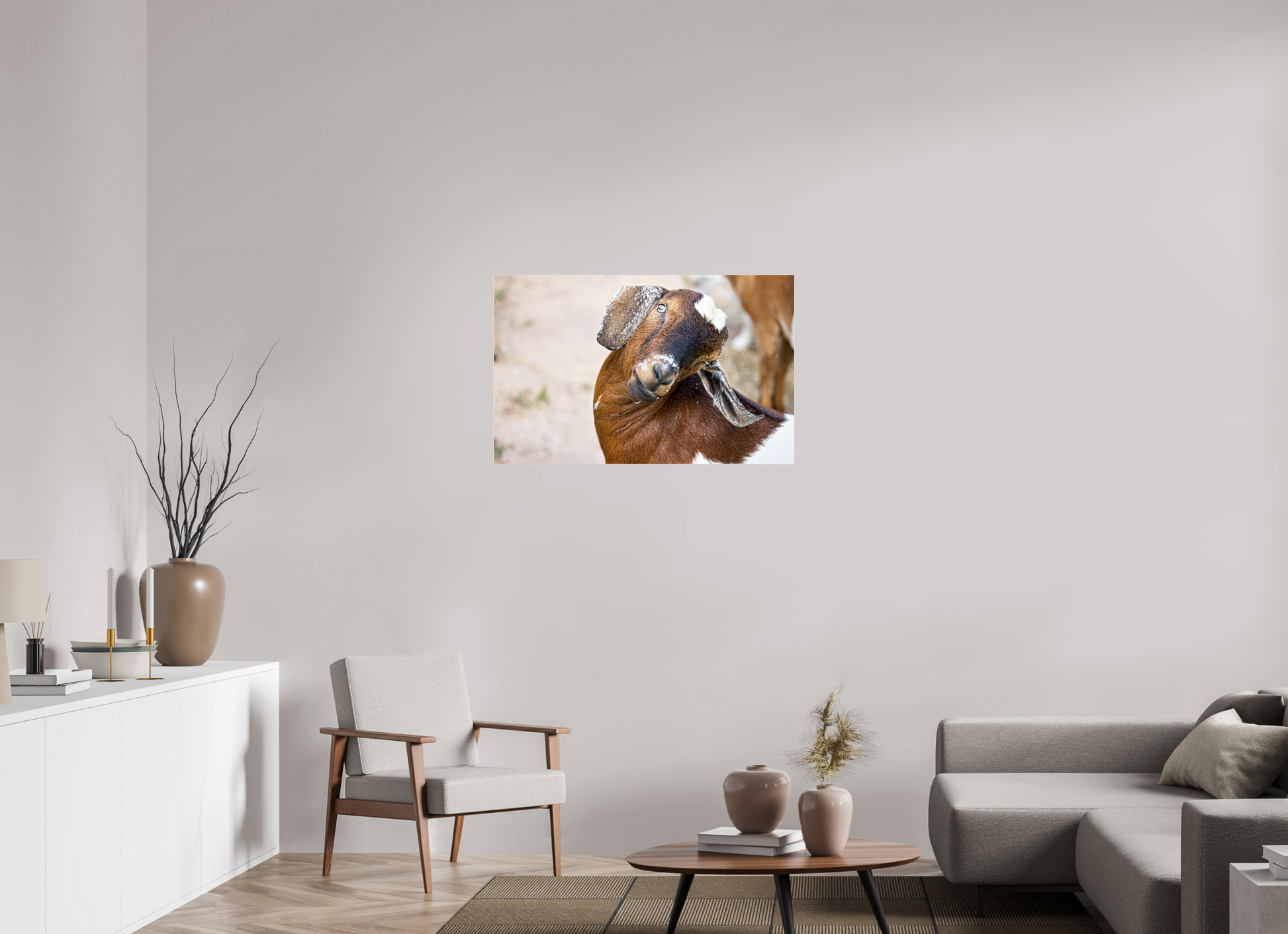 38.2 x 24″, Photo Print Under Acrylic Glass Goat Cheeeese