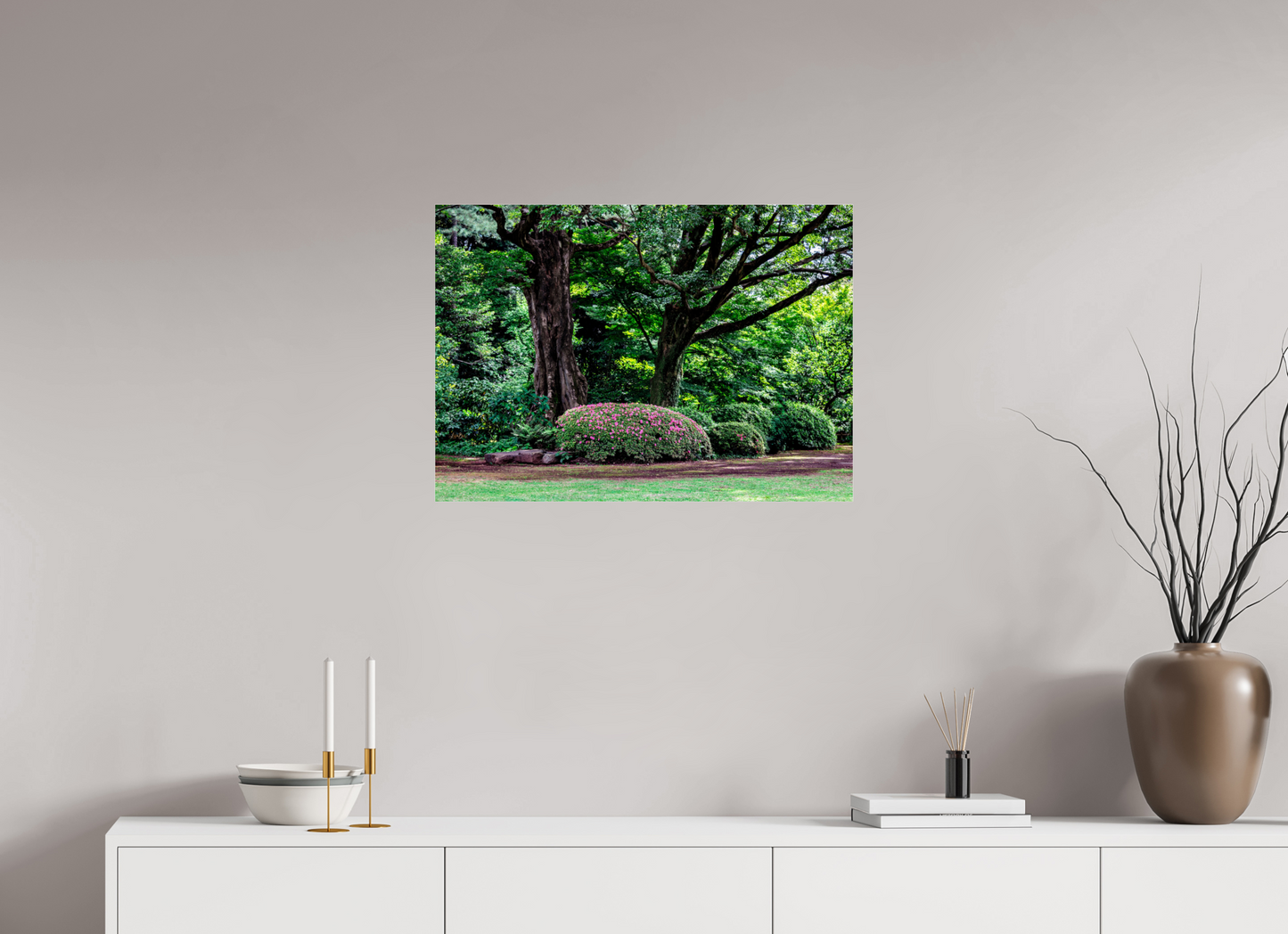 28.1 x 20″, Photo Print Under Acrylic Glass Gardens of Tokyo