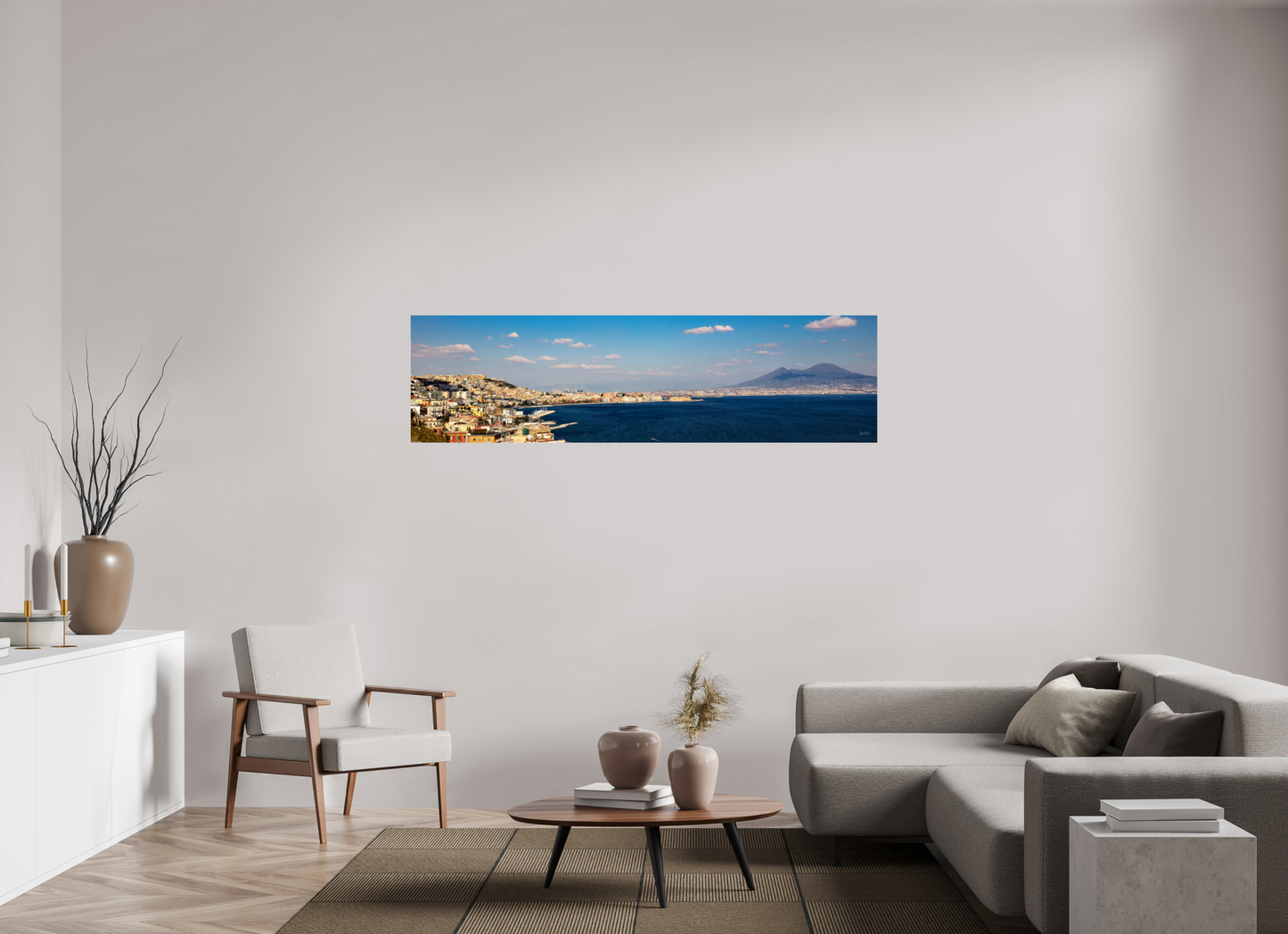 73.1 x 20″, Photo Print Under Acrylic Glass Naples Shoreline