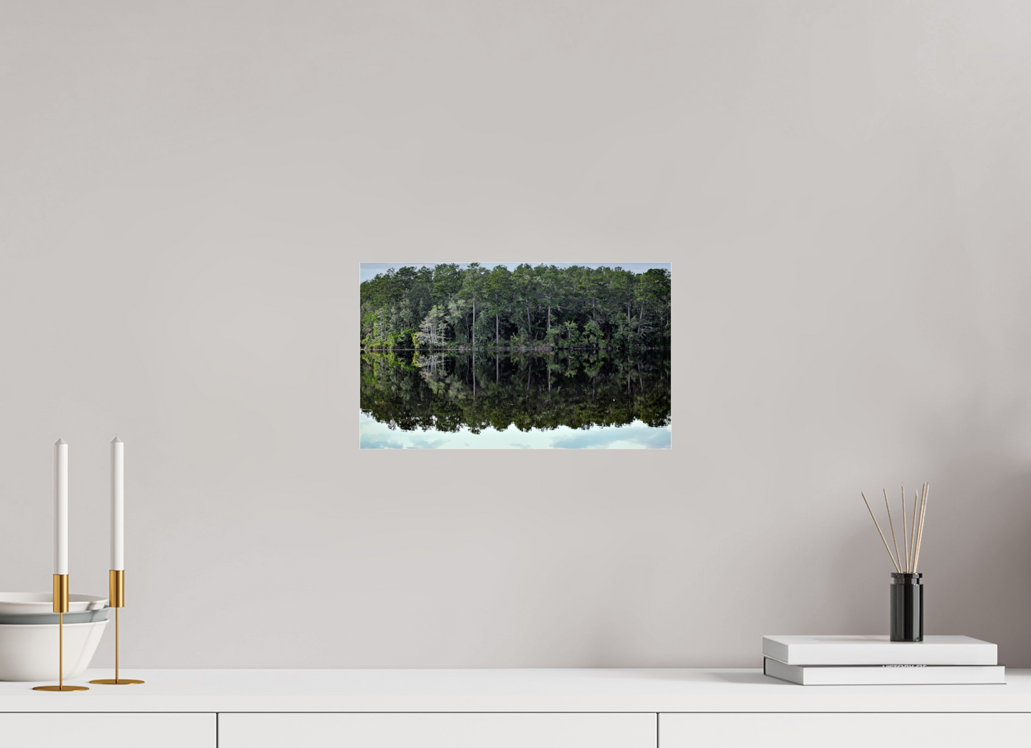 13.3 x 8″, Photo Print Under Acrylic Glass Lake Rim