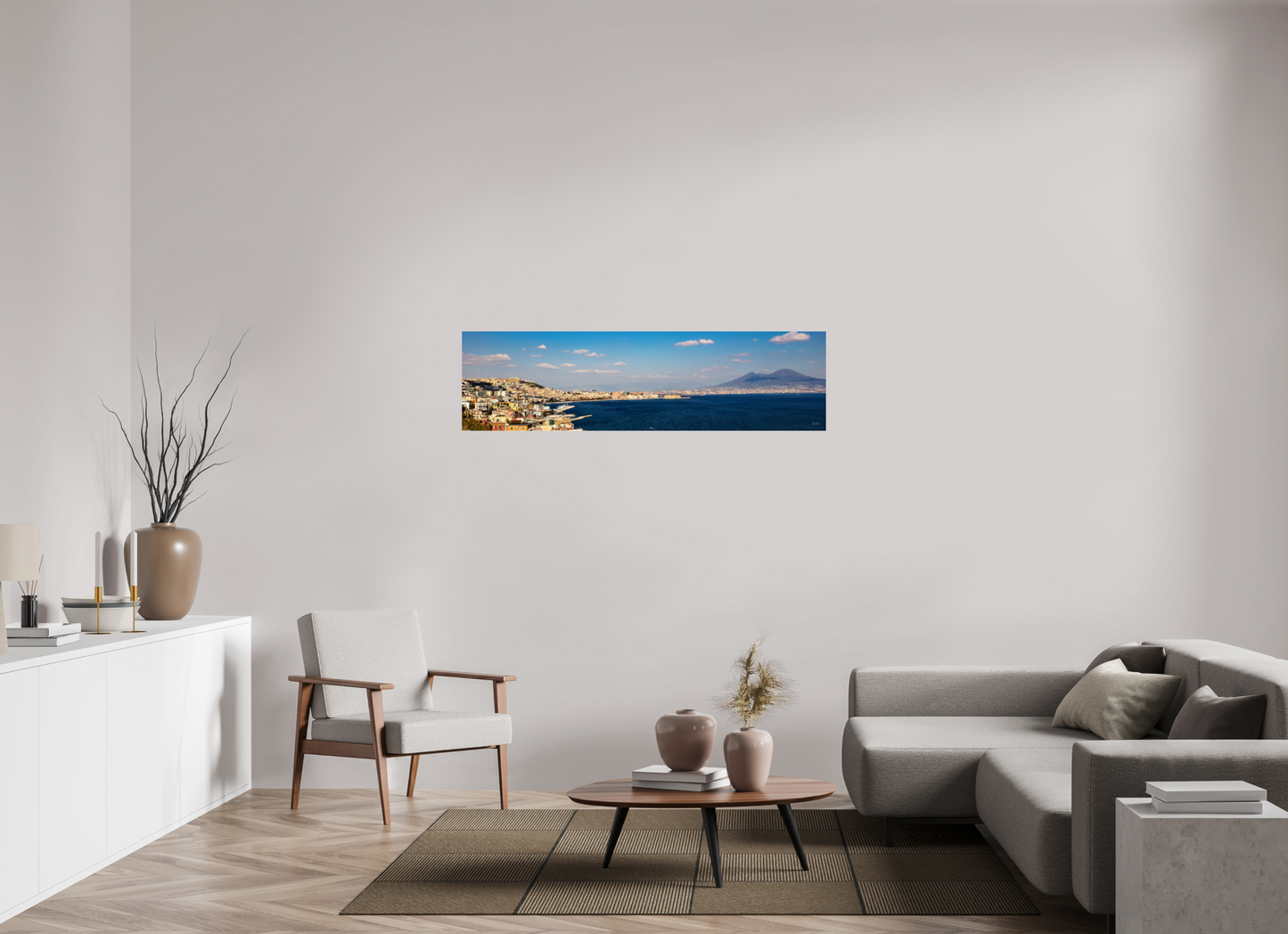 58.5 x 16″, Photo Print Under Acrylic Glass Naples Shoreline