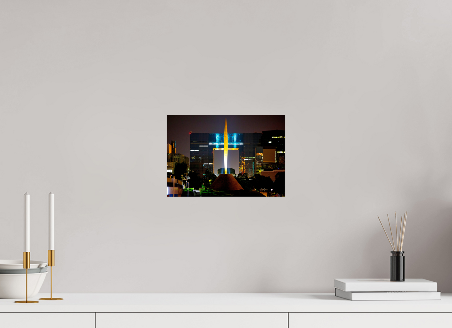 11.5 x 8″, Photo Print Under Acrylic Glass Flame of Freedom